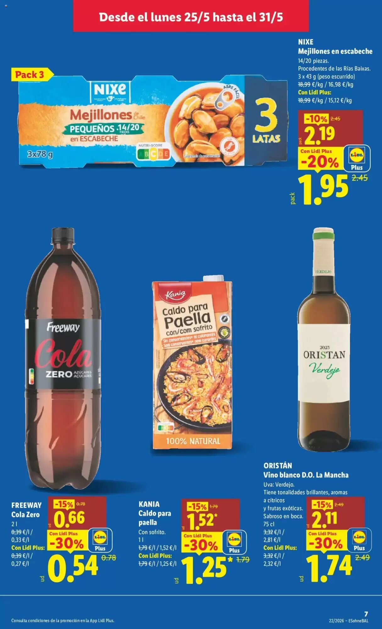 Folleto promocional de Lidl válido desde el 25/05/2026 - Página 7.