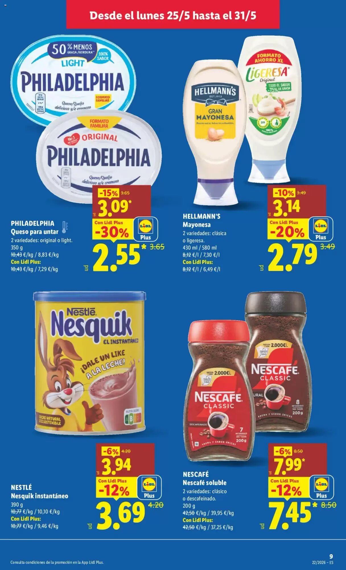 Folleto promocional de Lidl válido desde el 25/05/2026 - Página 9.