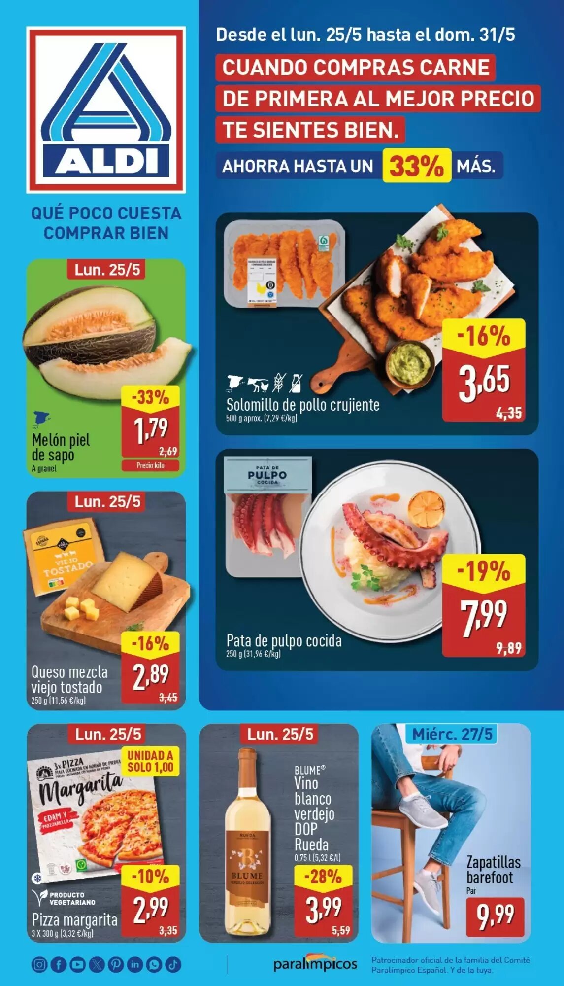 Folleto promocional de ALDI válido desde el 25/05/2026 - Página 1.