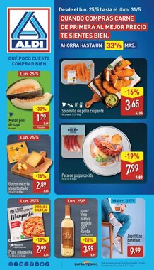 Folleto promocional de ALDI válido desde el 25/05/2026