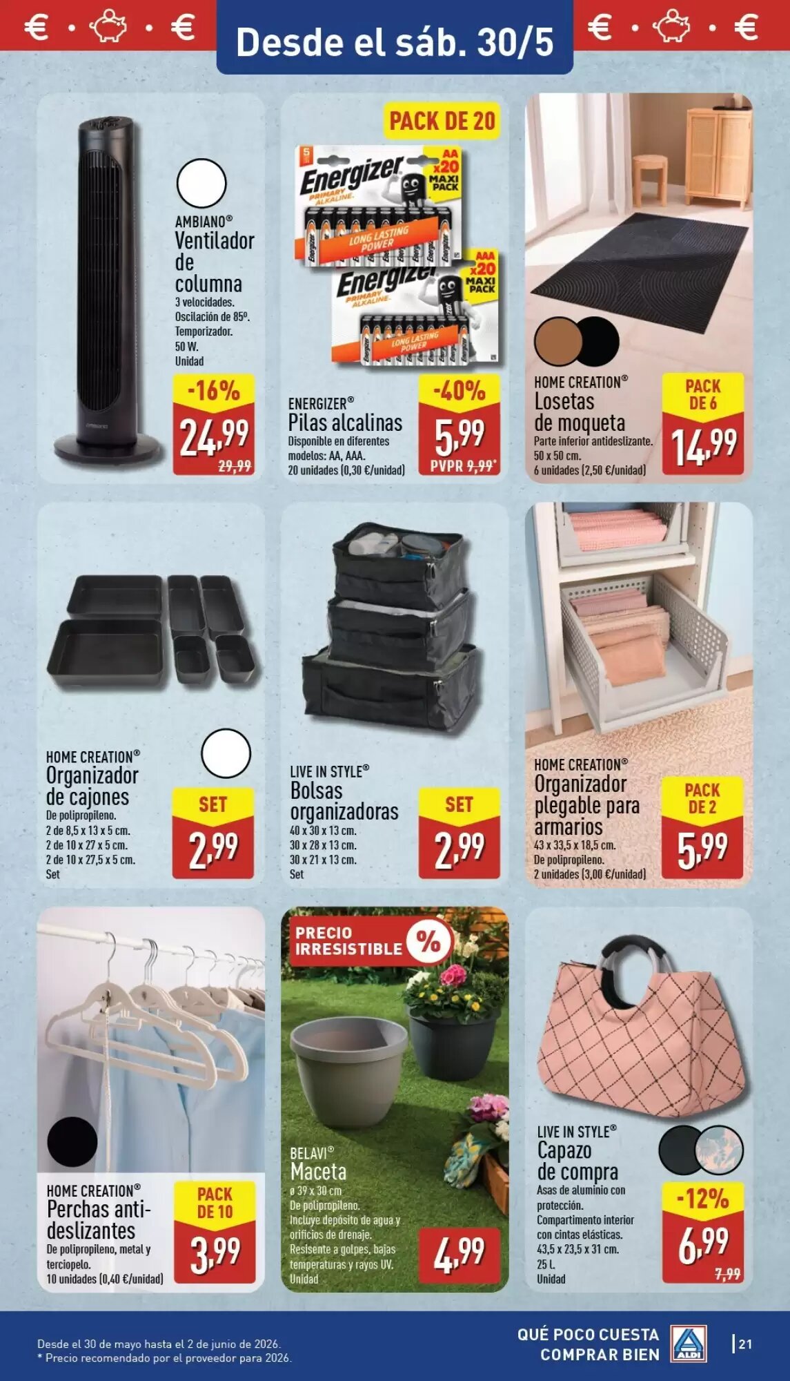 Folleto promocional de ALDI válido desde el 25/05/2026 - Página 21.