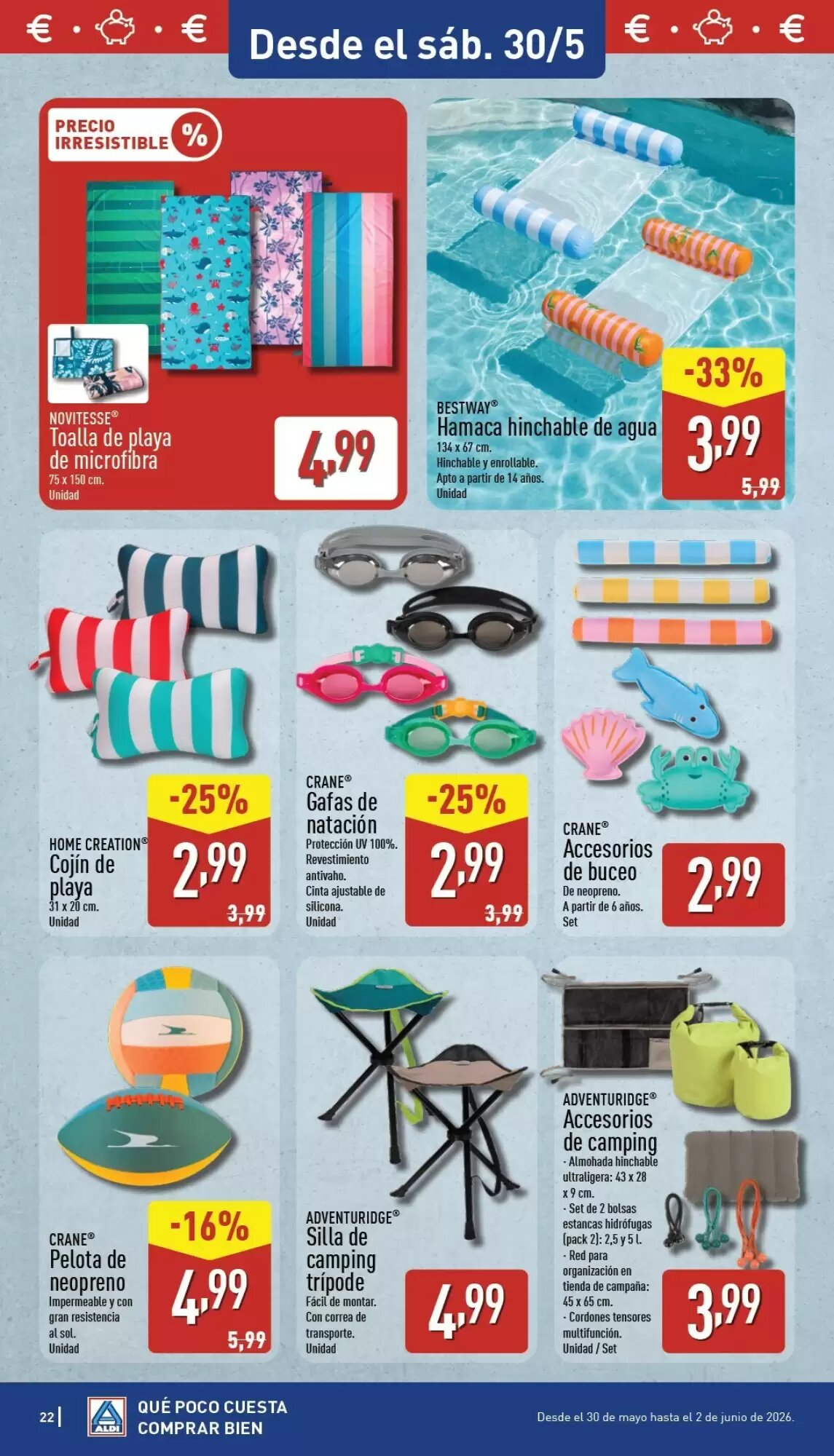 Folleto promocional de ALDI válido desde el 25/05/2026 - Página 22.