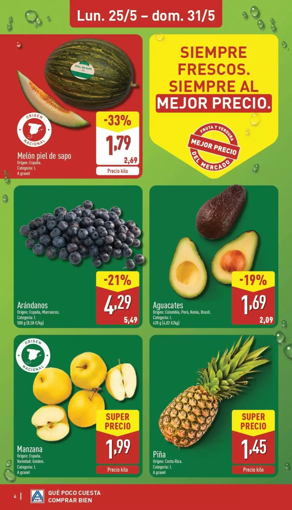 Folleto promocional de ALDI válido desde el 25/05/2026 - Página 4.