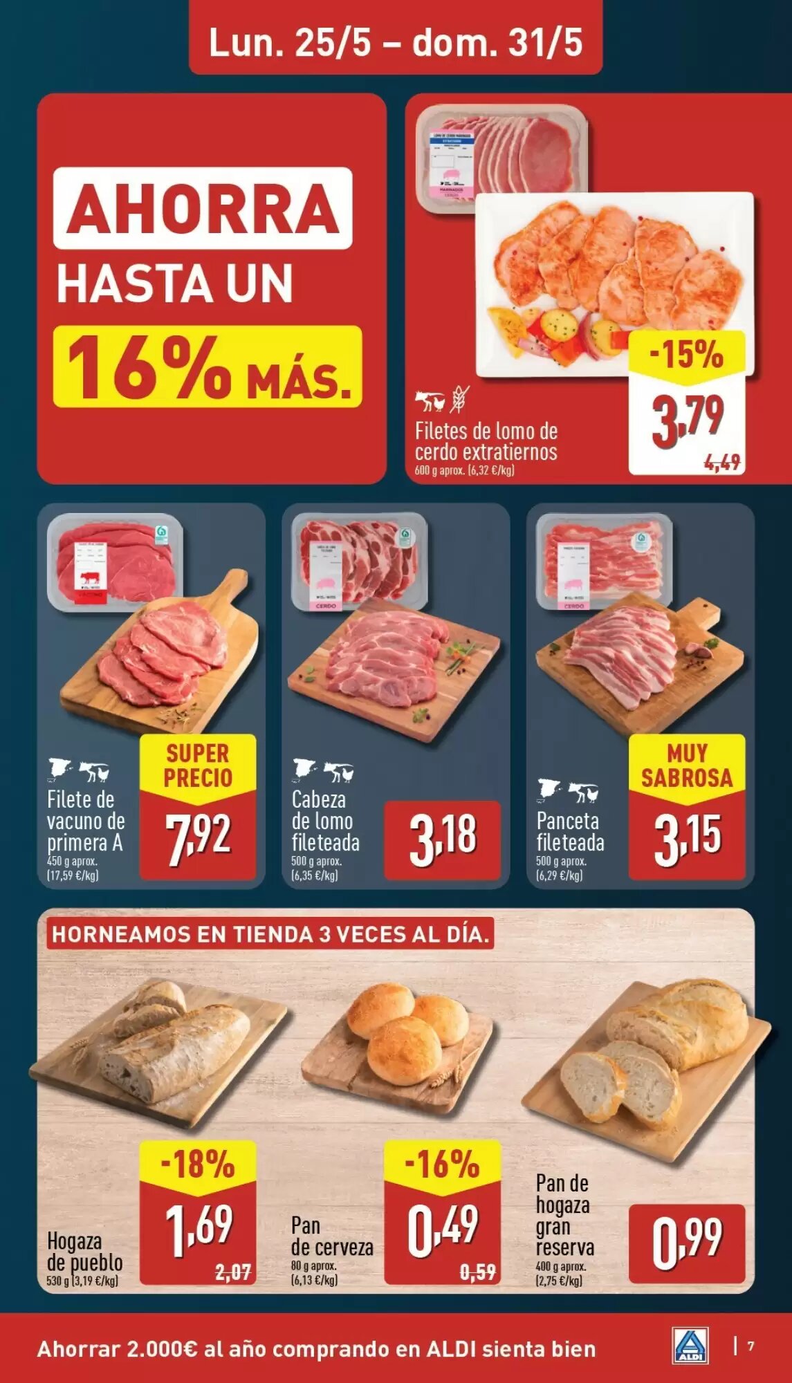Folleto promocional de ALDI válido desde el 25/05/2026 - Página 7.