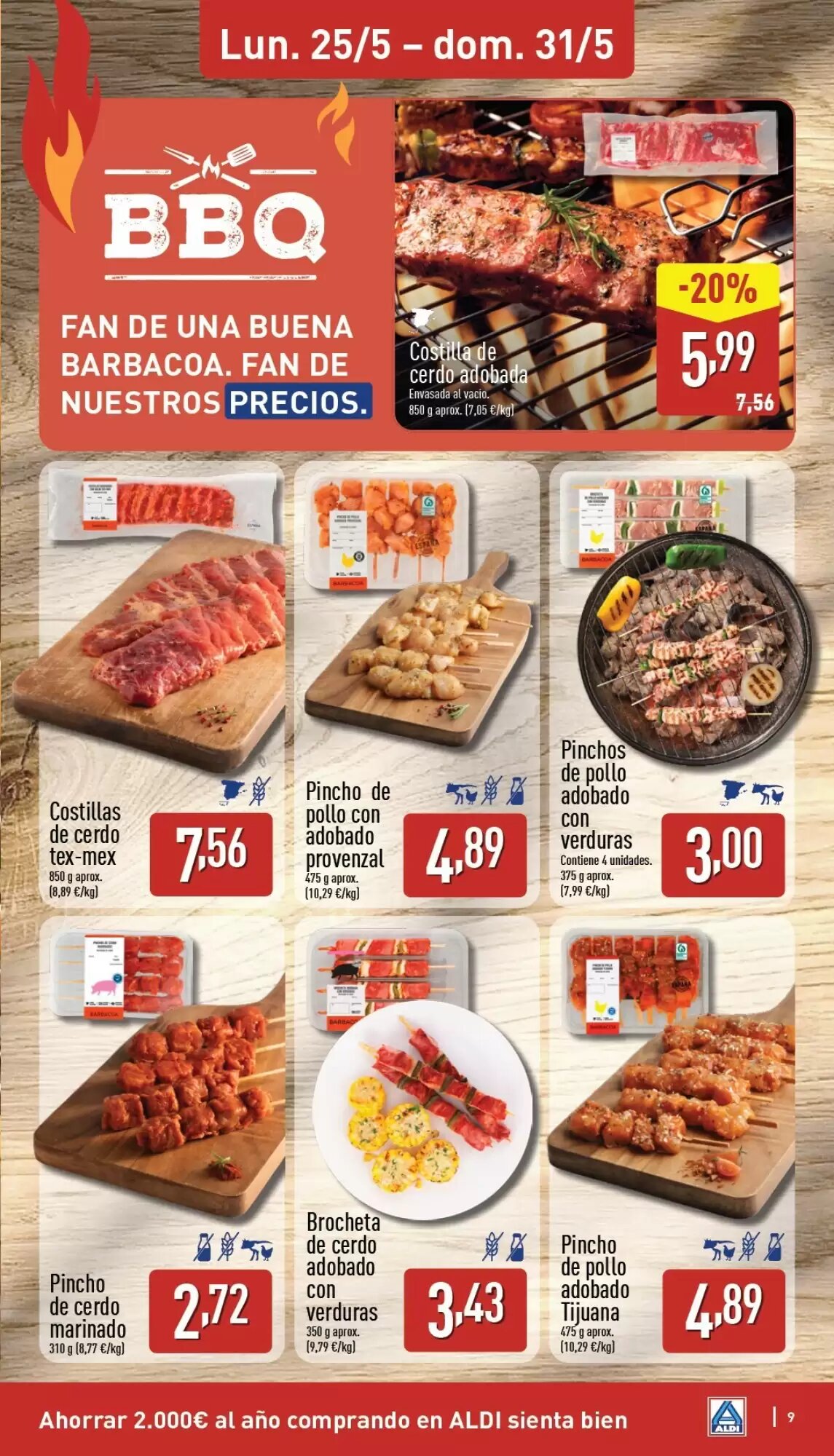 Folleto promocional de ALDI válido desde el 25/05/2026 - Página 9.