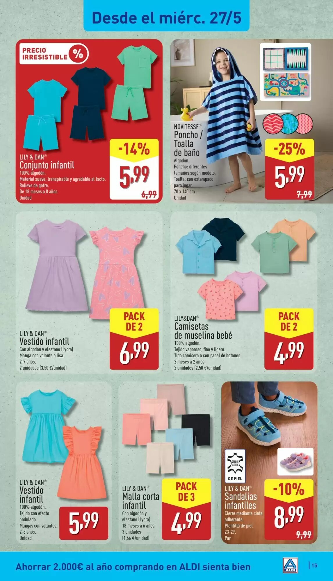 Folleto promocional de ALDI válido desde el 25/05/2026 - Página 15.