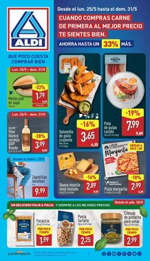 Folleto promocional de ALDI válido desde el 25/05/2026