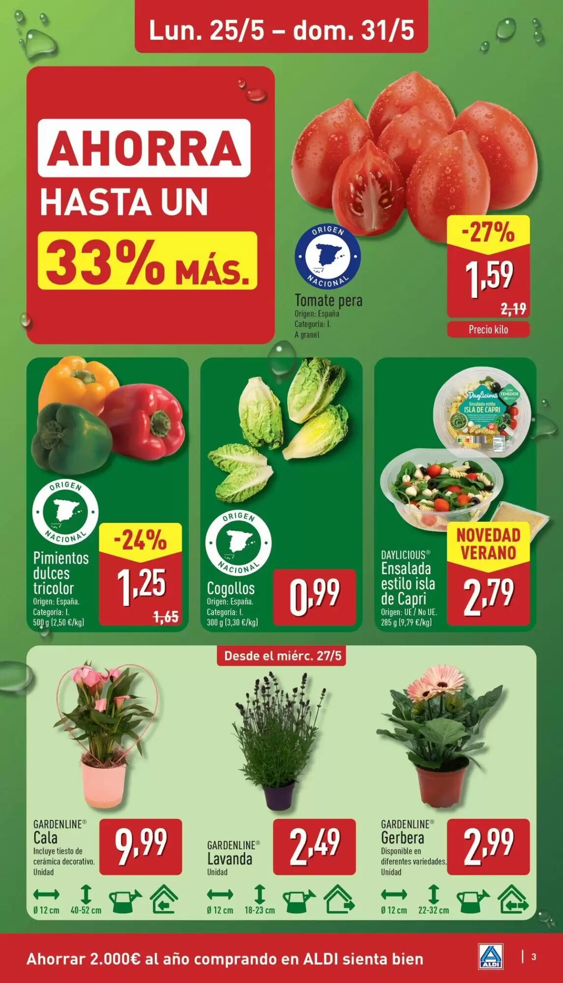 Folleto promocional de ALDI válido desde el 25/05/2026 - Página 3.