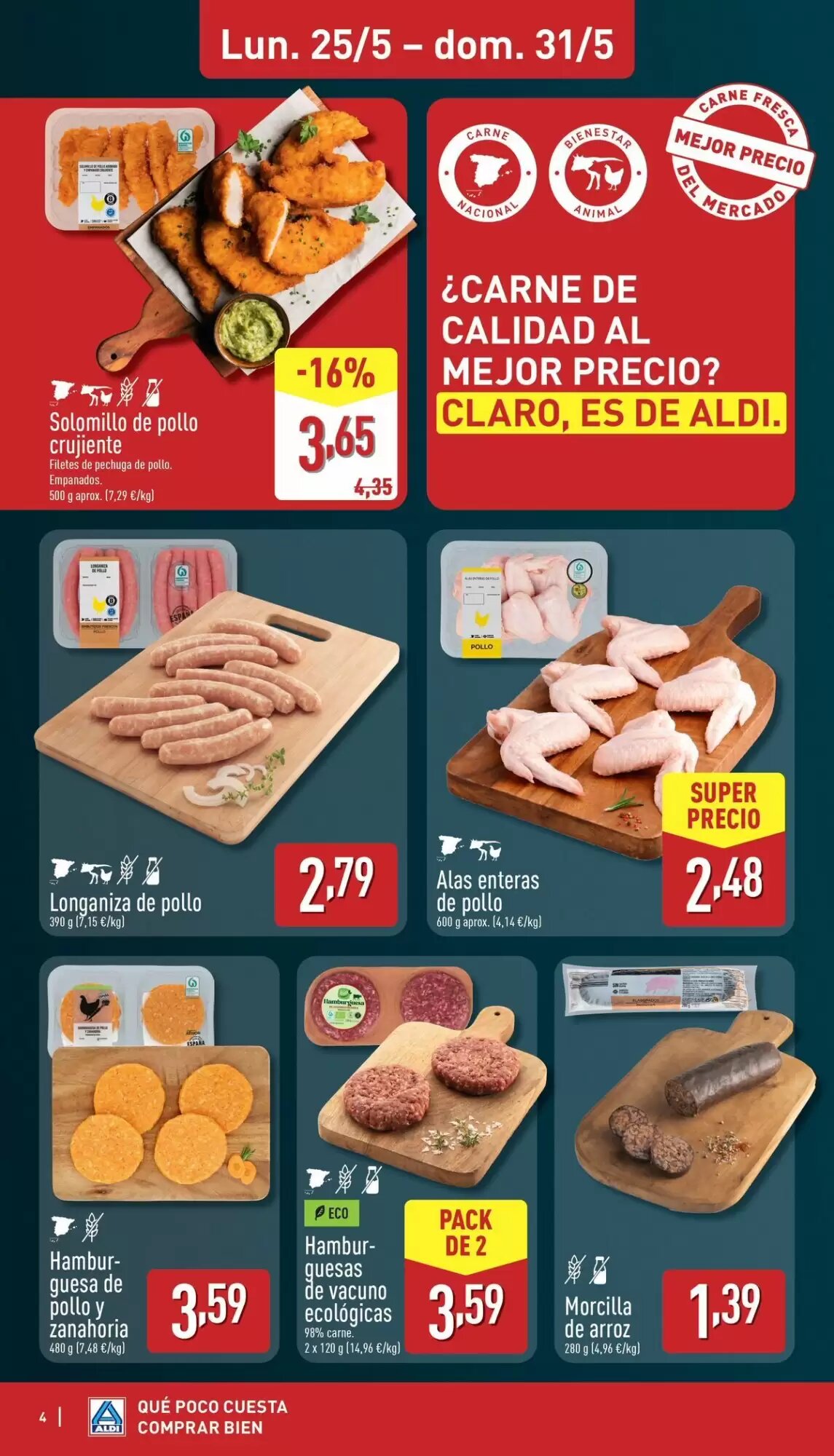 Folleto promocional de ALDI válido desde el 25/05/2026 - Página 4.