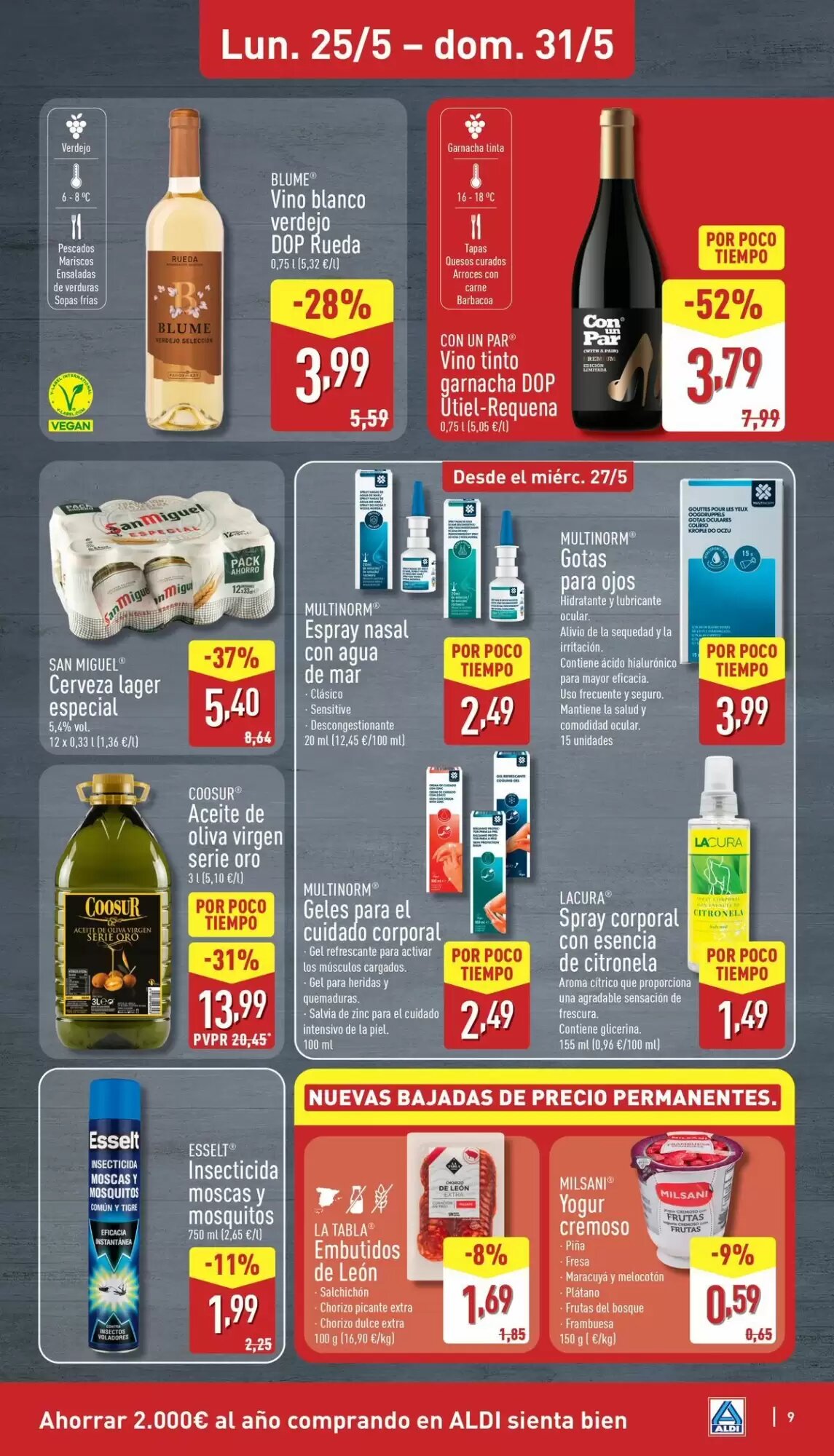 Folleto promocional de ALDI válido desde el 25/05/2026 - Página 9.