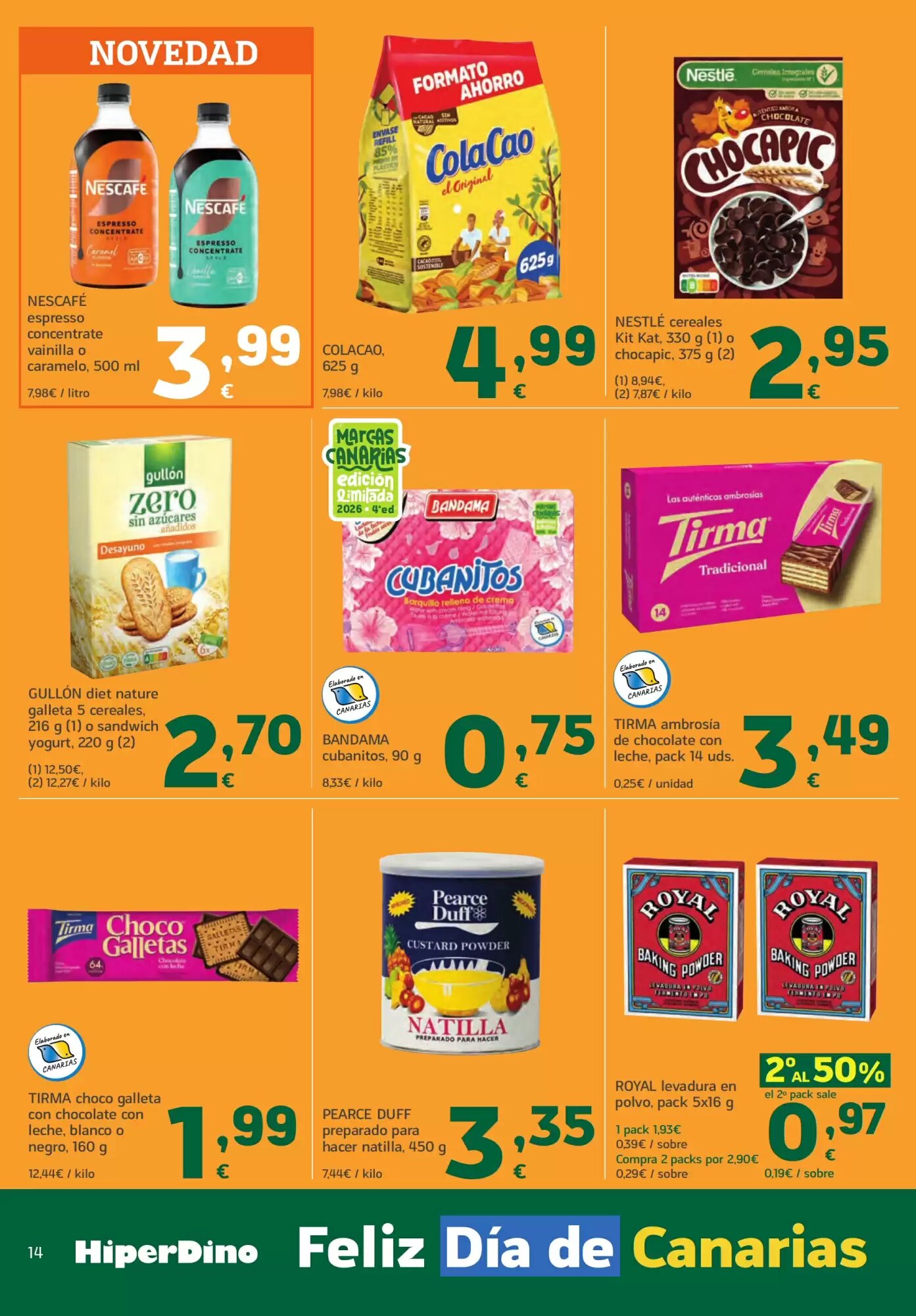 Folleto promocional de HiperDino válido desde el 25/05/2026 - Página 14.