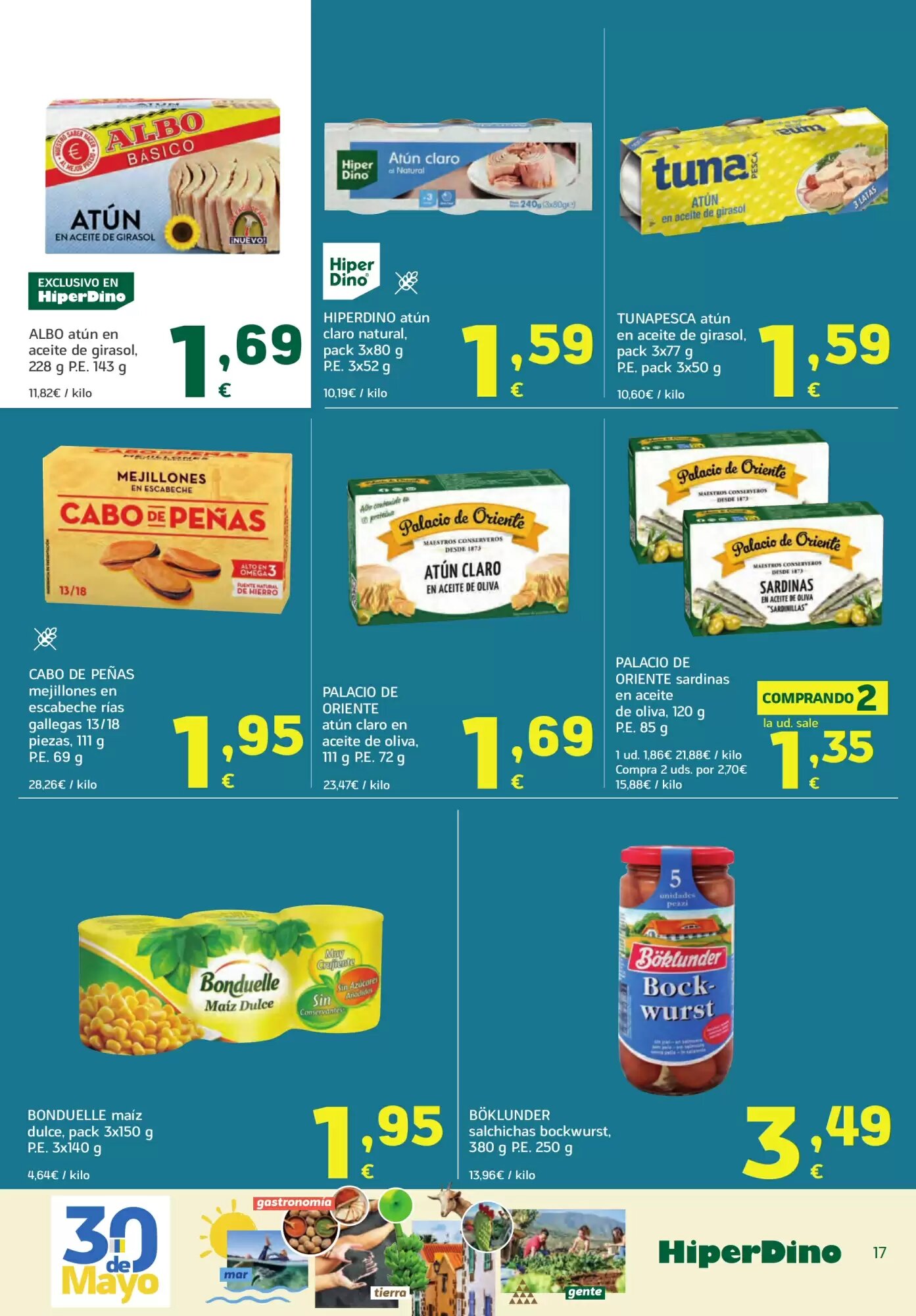 Folleto promocional de HiperDino válido desde el 25/05/2026 - Página 17.