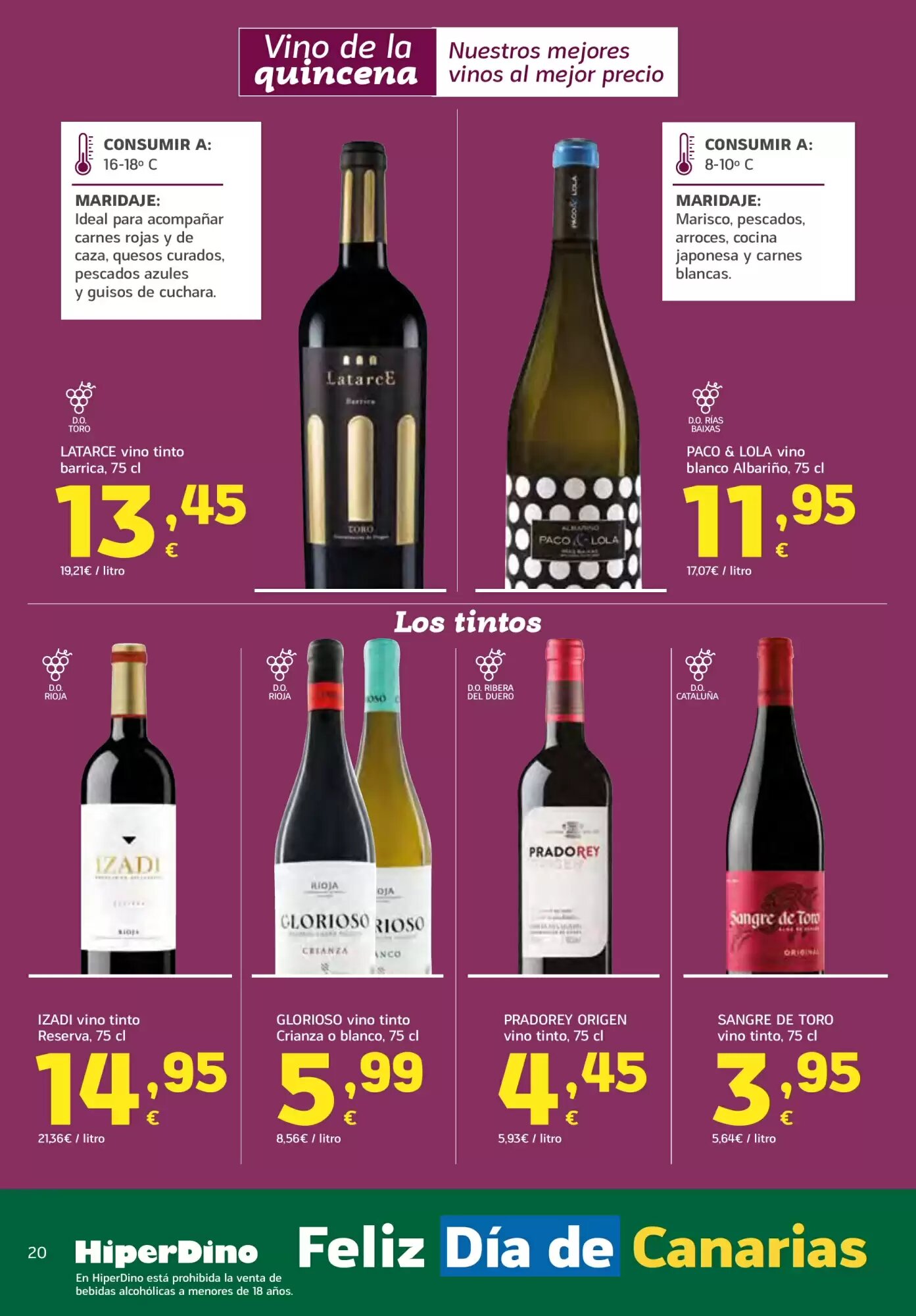 Folleto promocional de HiperDino válido desde el 25/05/2026 - Página 20.