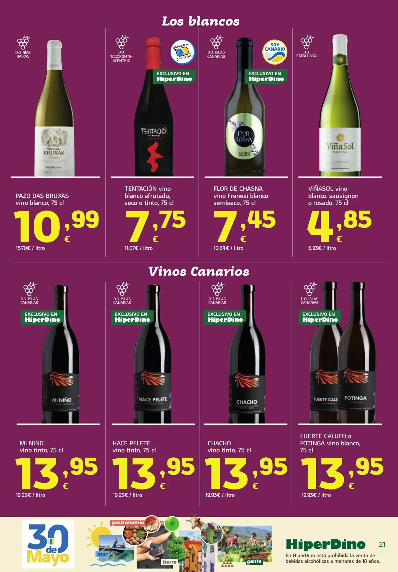 Folleto promocional de HiperDino válido desde el 25/05/2026 - Página 21.