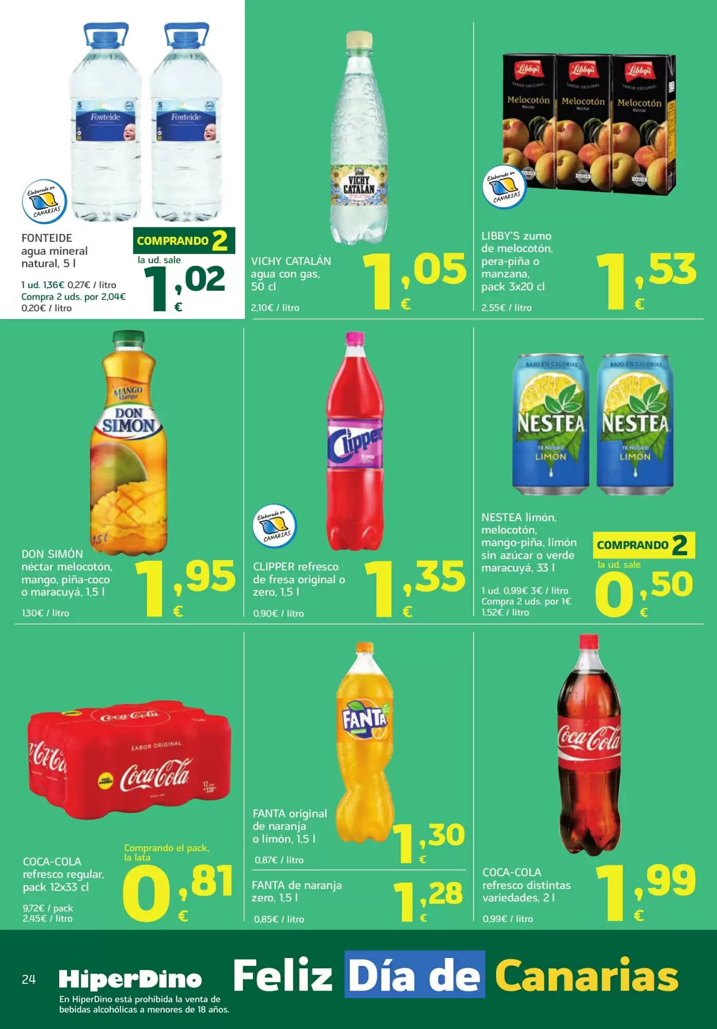 Folleto promocional de HiperDino válido desde el 25/05/2026 - Página 24.