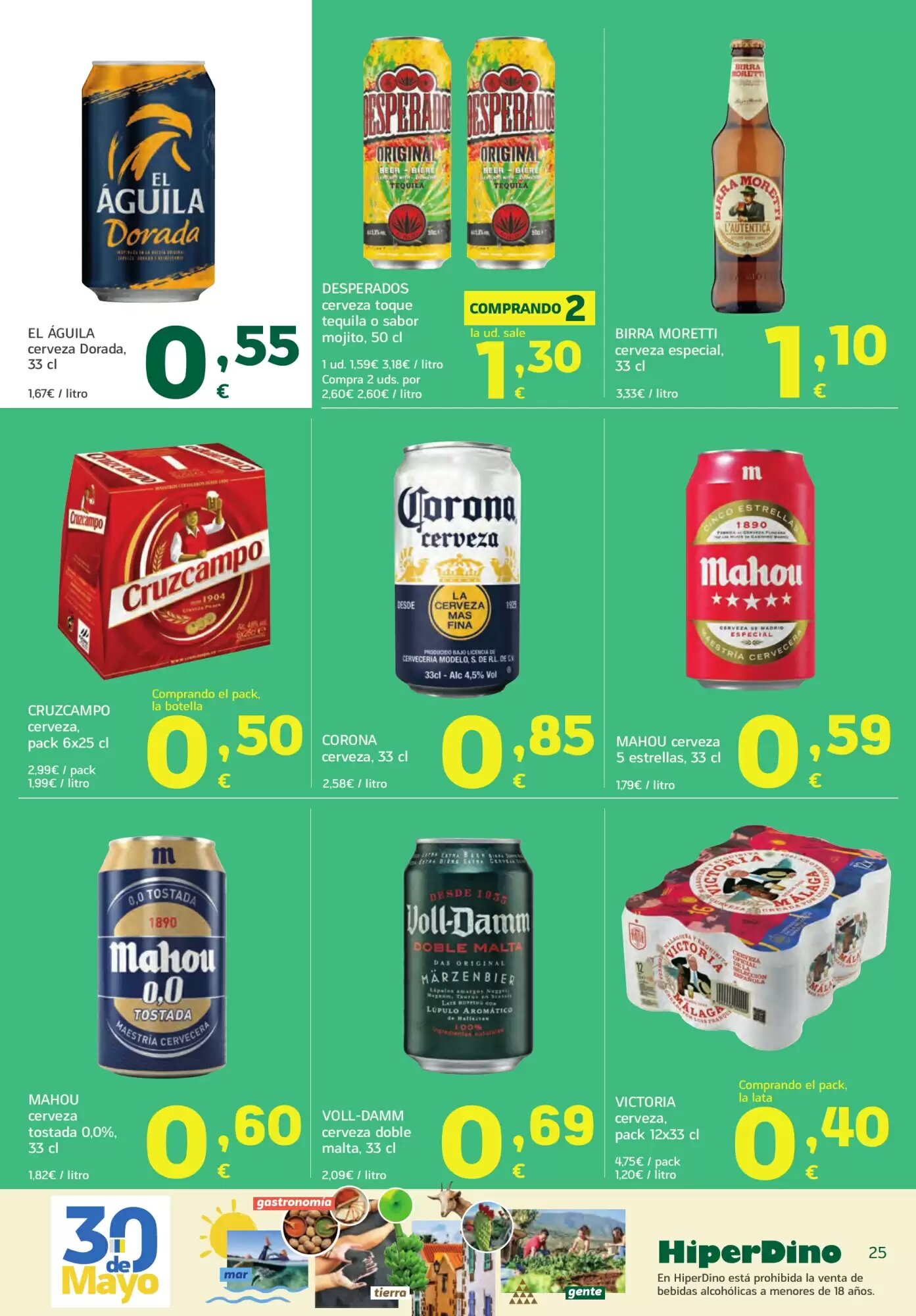 Folleto promocional de HiperDino válido desde el 25/05/2026 - Página 25.