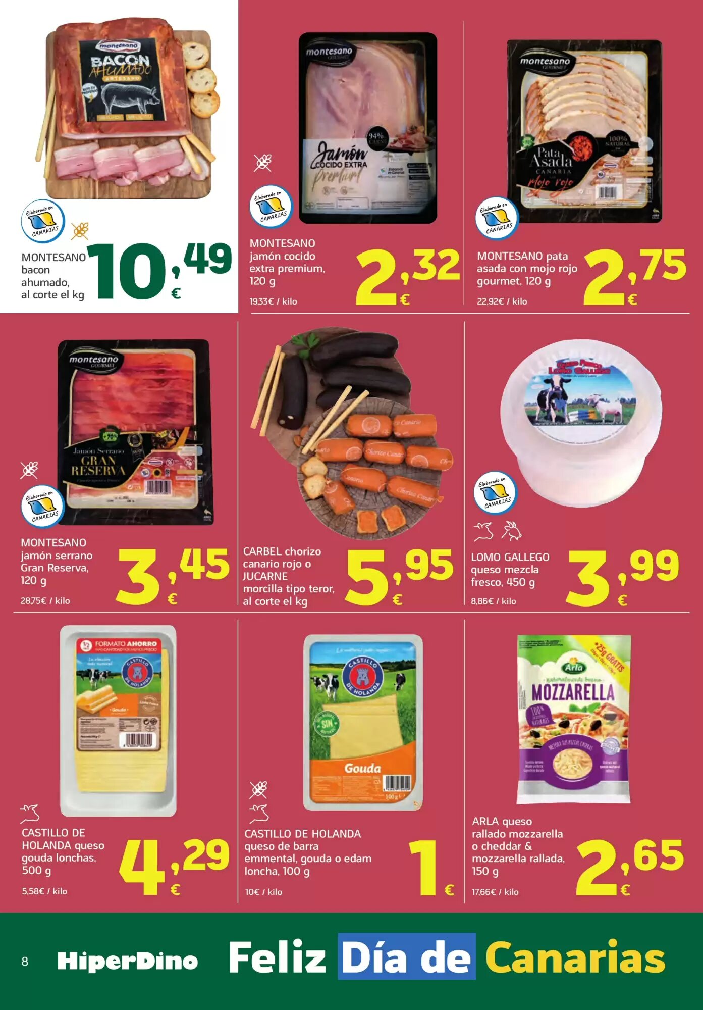 Folleto promocional de HiperDino válido desde el 25/05/2026 - Página 8.