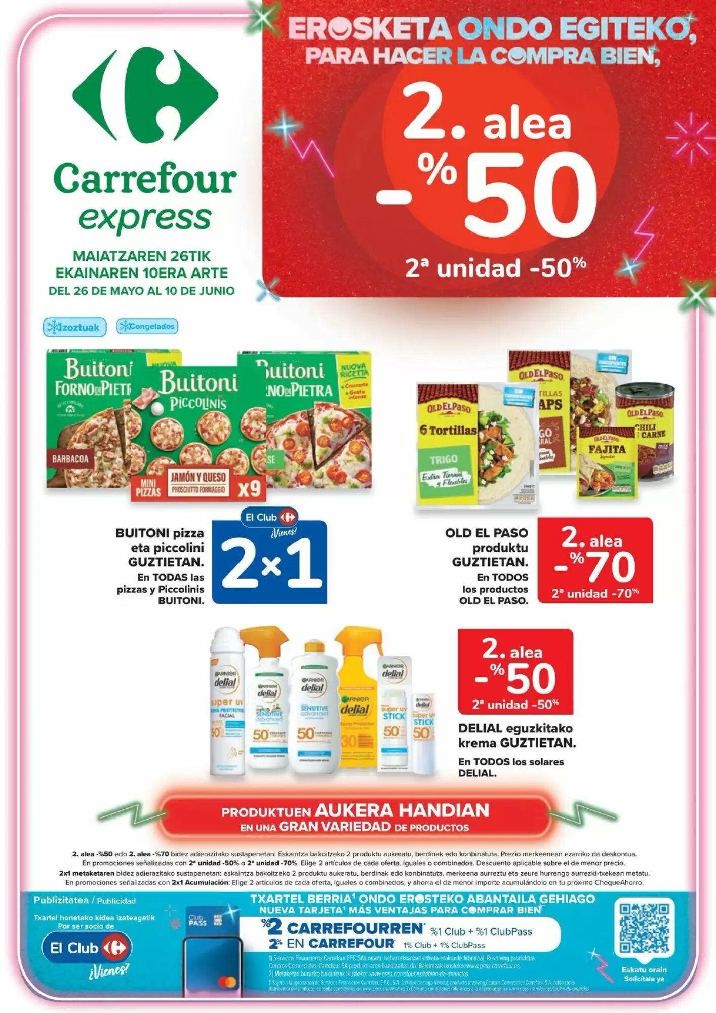 Folleto promocional de Carrefour válido desde el 26/05/2026 - Página 1.