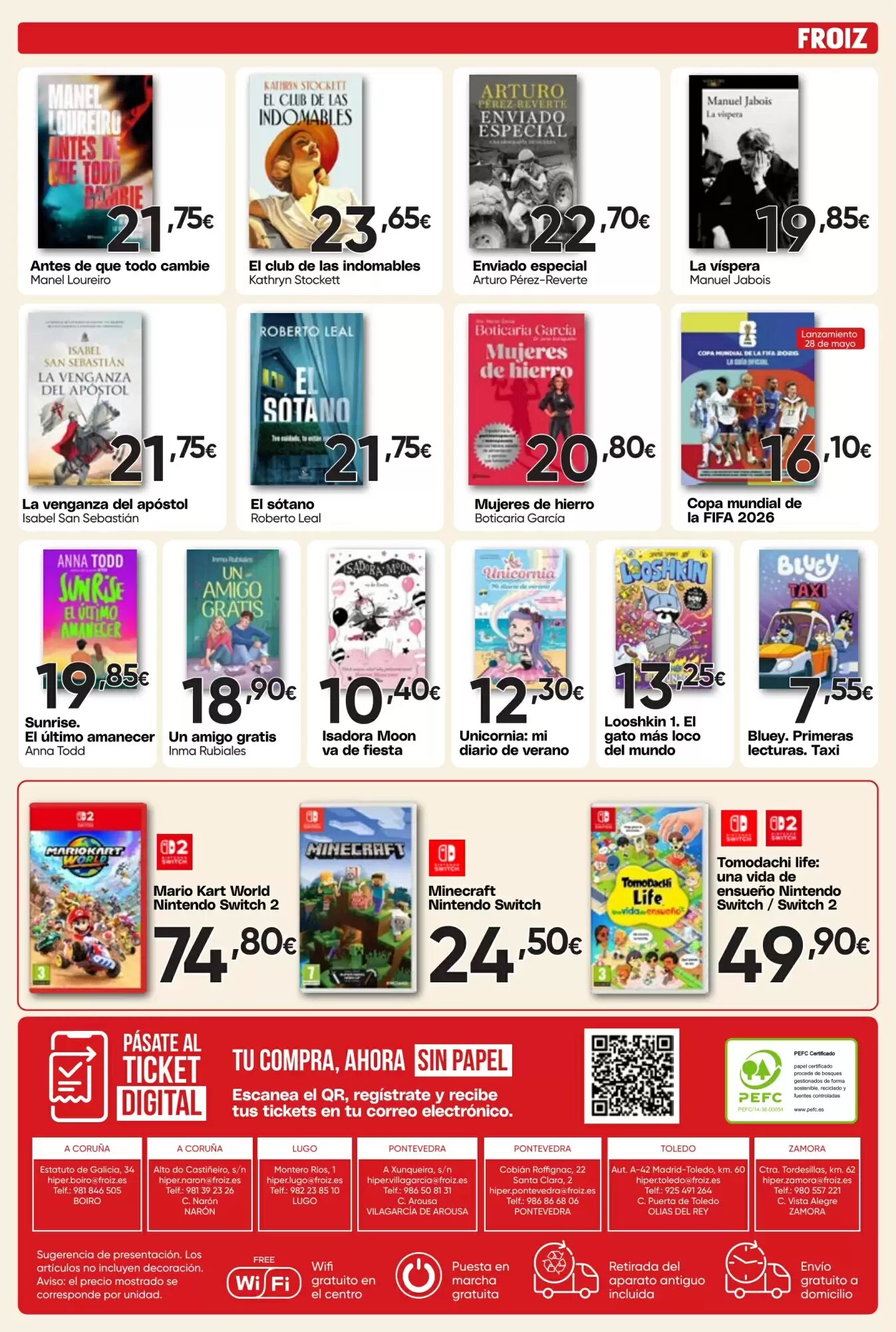 Folleto promocional de FROIZ válido desde el 26/05/2026 - Página 12.
