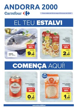 Folleto promocional de Andorra 2000 válido desde el 26/05/2026