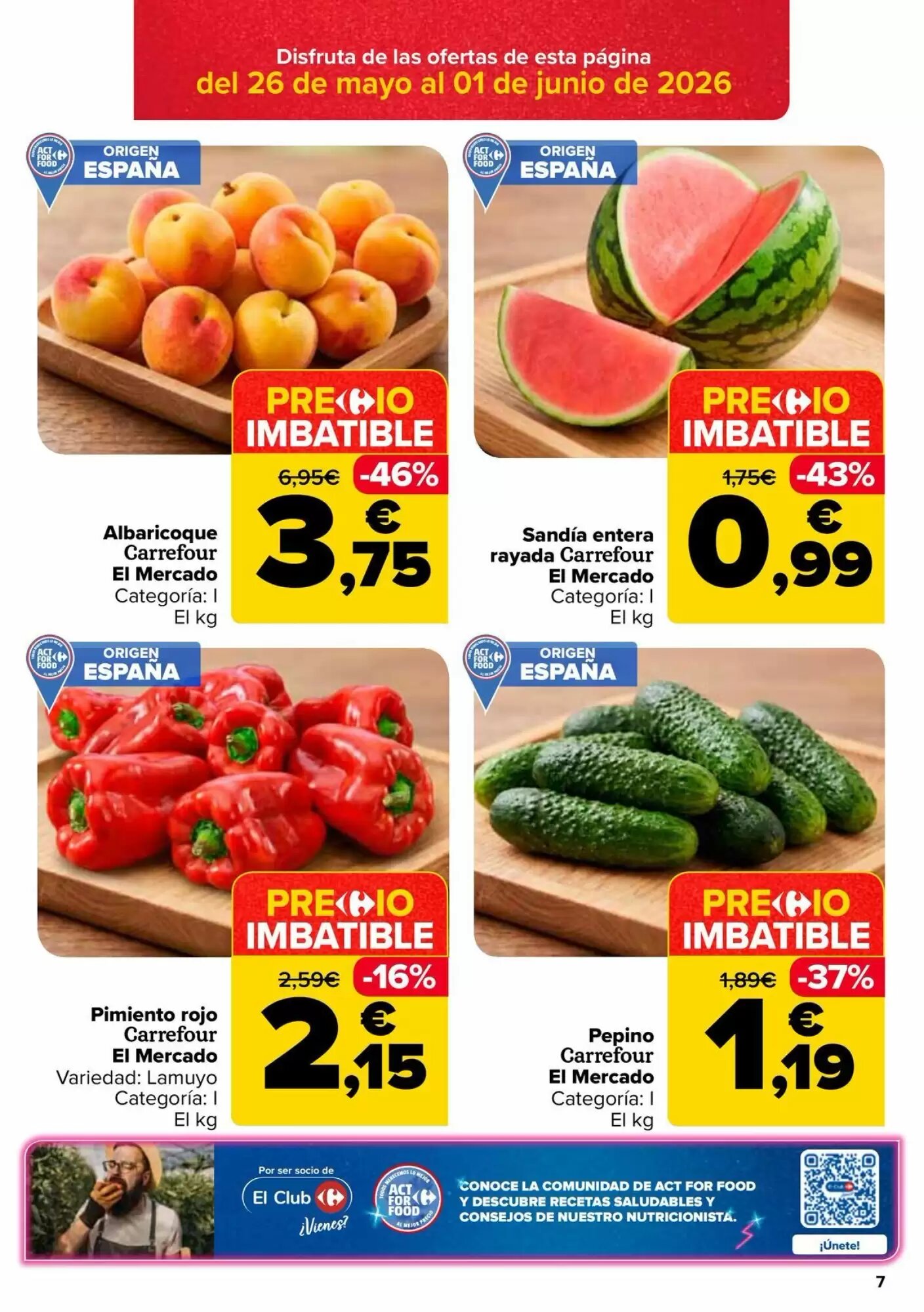 Folleto promocional de Carrefour válido desde el 26/05/2026 - Página 7.