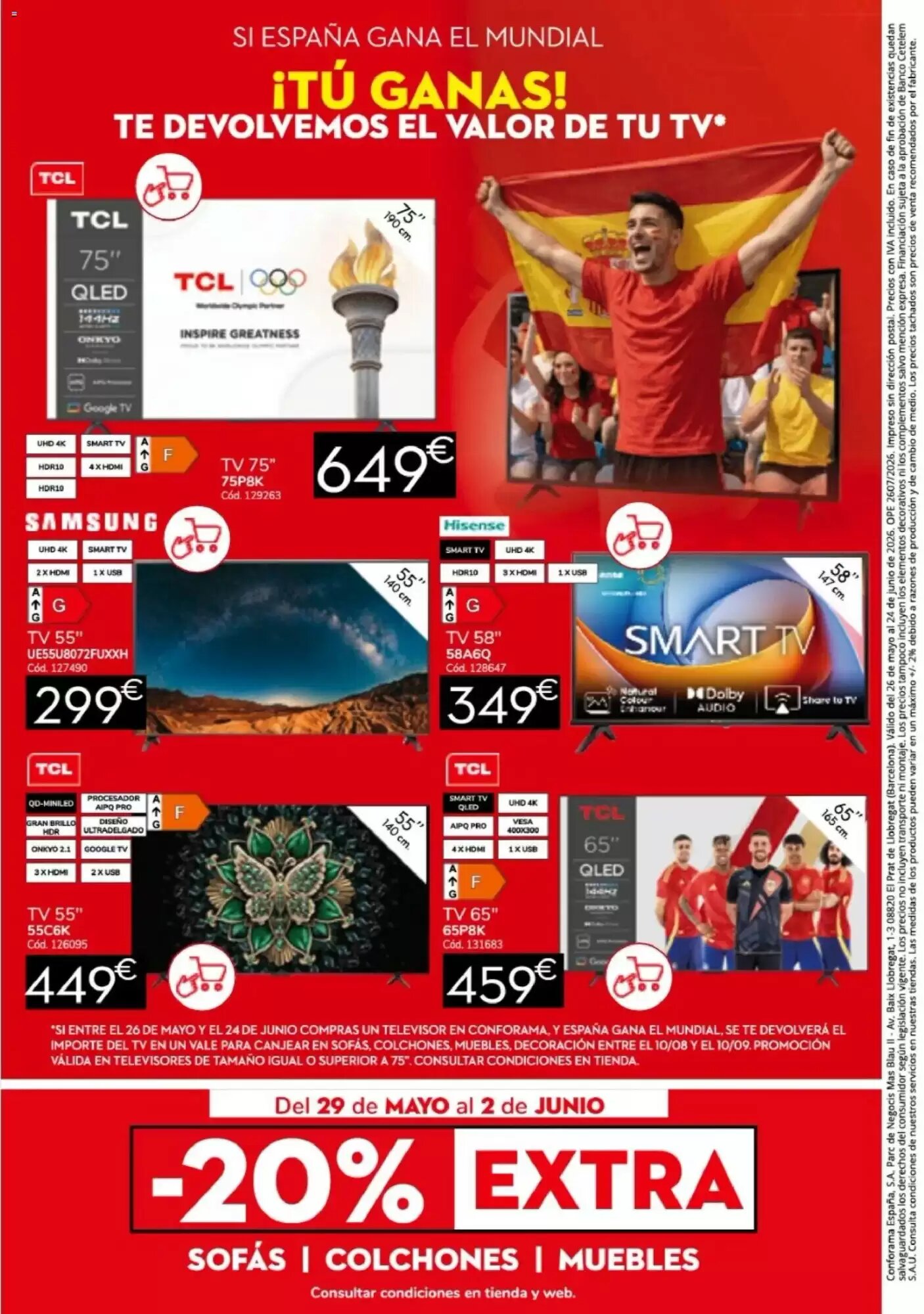 Folleto promocional de Conforama válido desde el 26/05/2026 - Página 16.