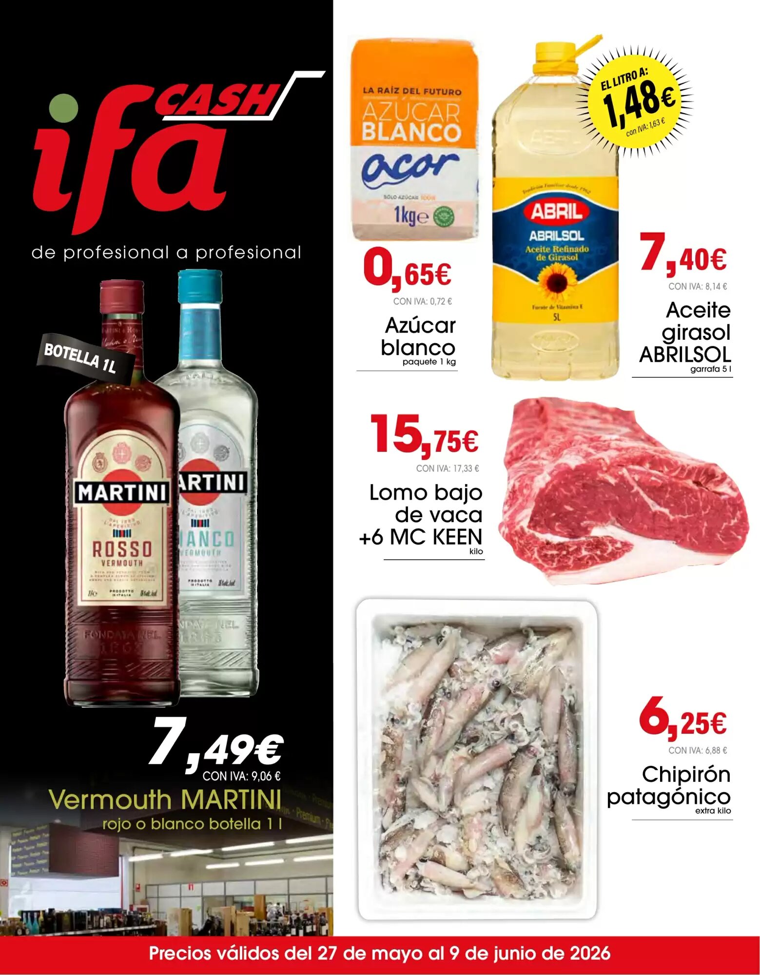 Folleto promocional de Cash Ifa válido desde el 27/05/2026 - Página 1.