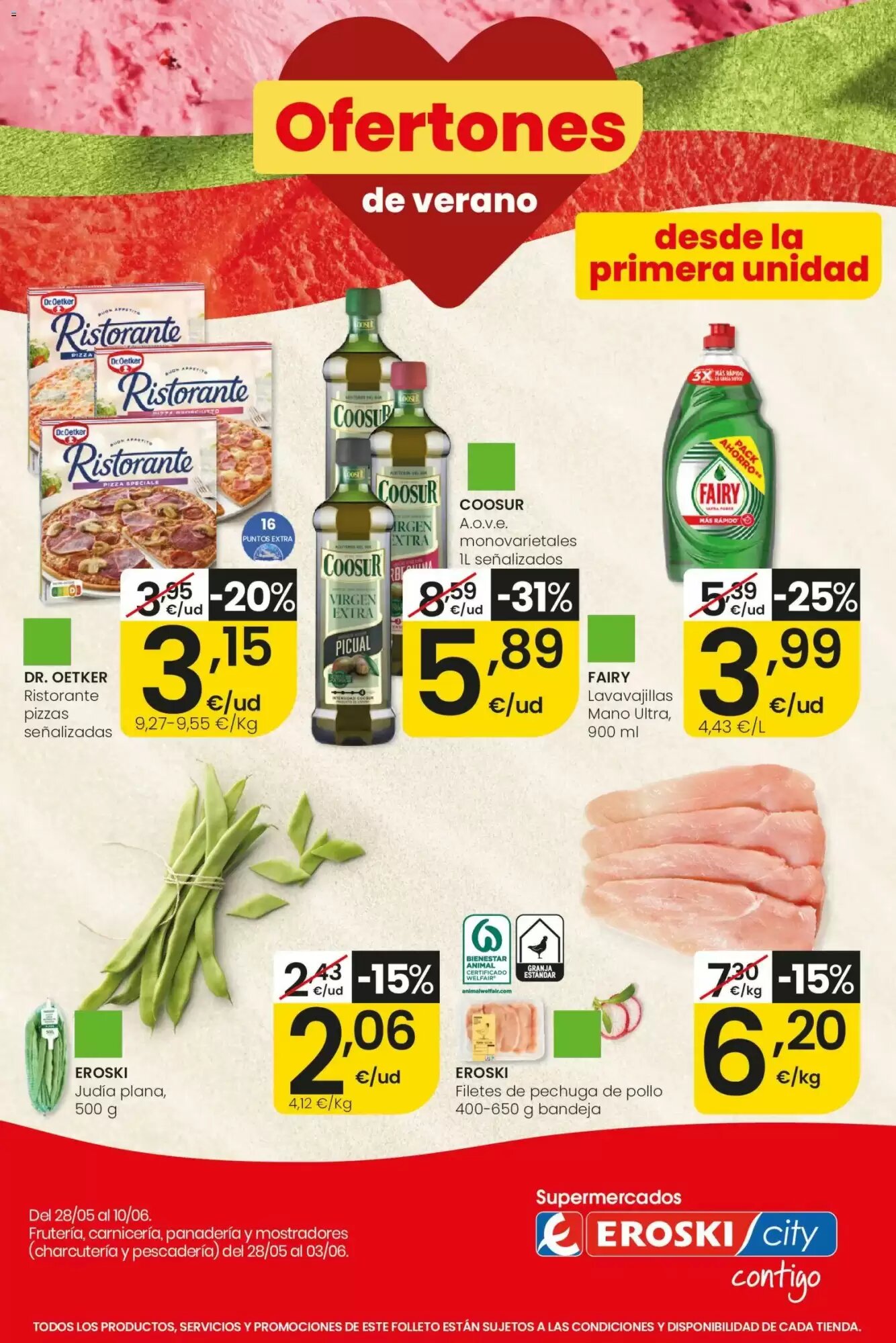 Folleto promocional de Eroski válido desde el 28/05/2026 - Página 1.