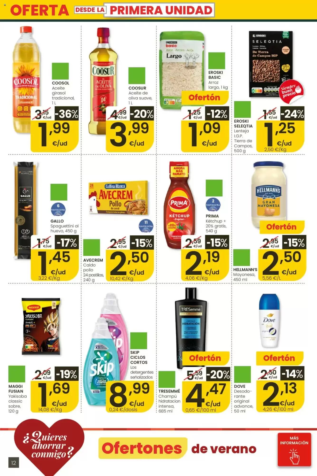 Folleto promocional de Eroski válido desde el 28/05/2026 - Página 12.