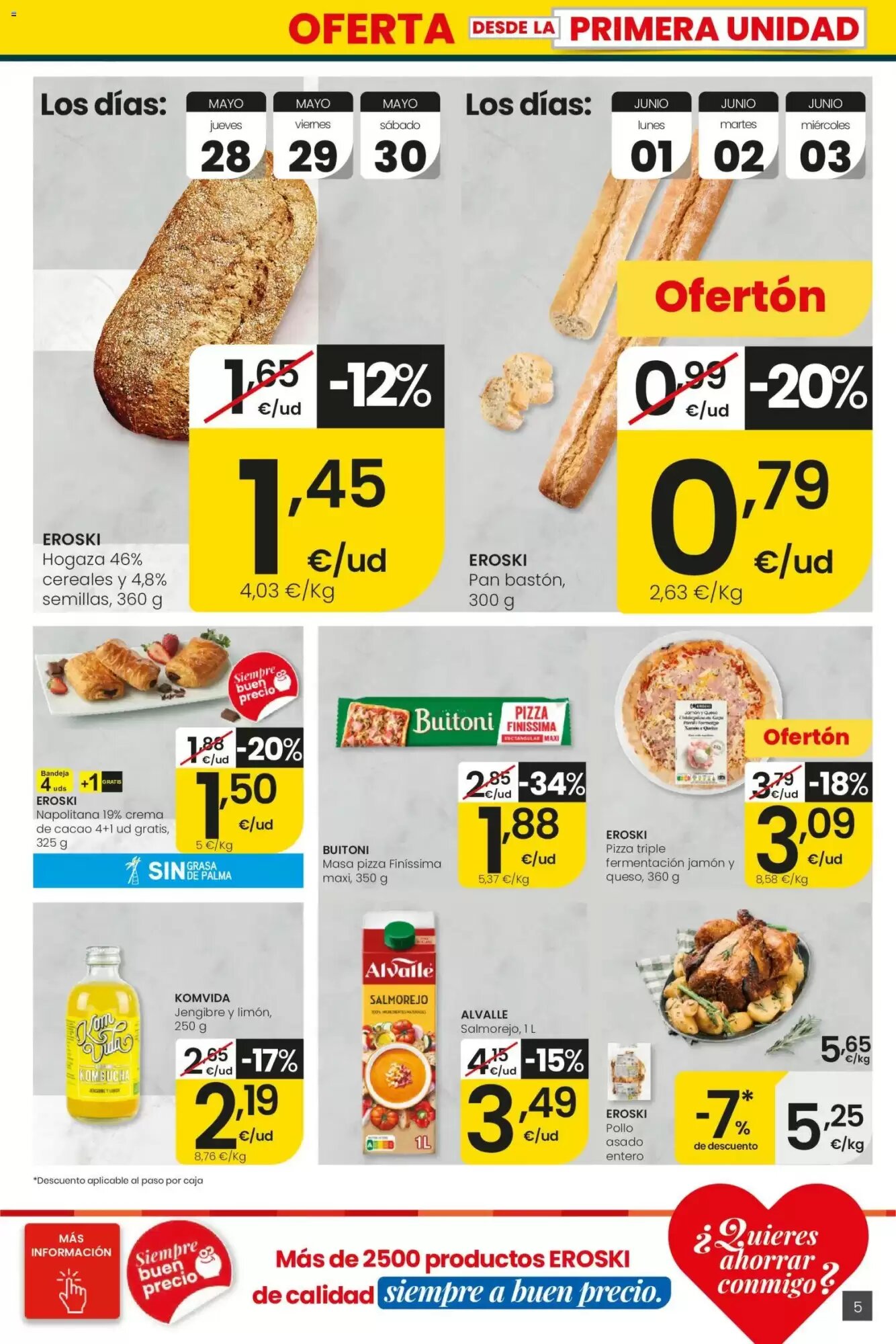 Folleto promocional de Eroski válido desde el 28/05/2026 - Página 5.