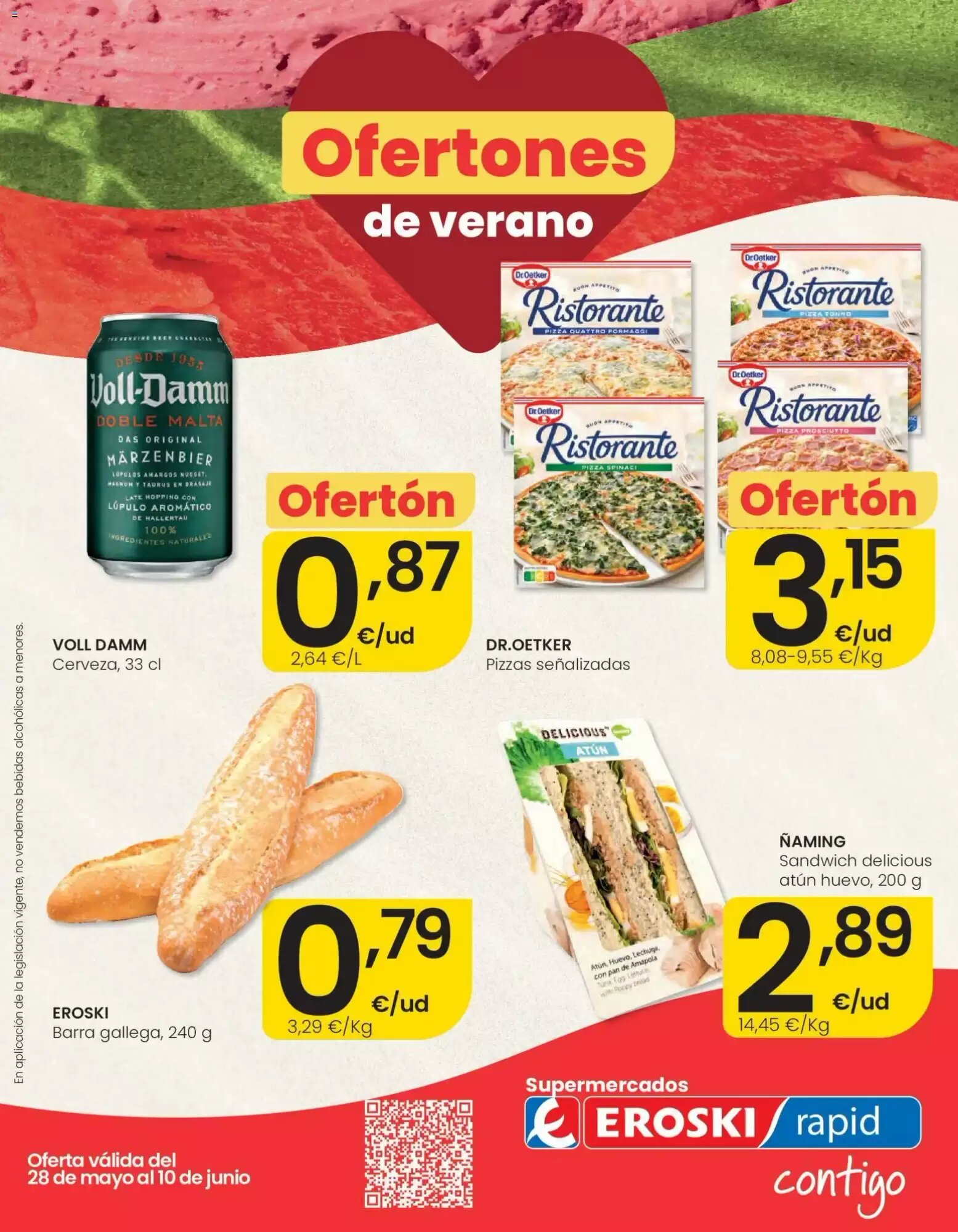 Folleto promocional de Eroski válido desde el 28/05/2026 - Página 1.