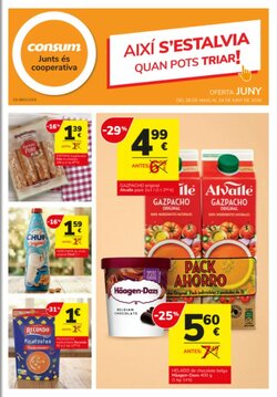 Folleto promocional de Consum válido desde el 28/05/2026