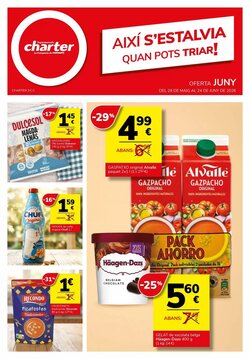 Folleto promocional de Supermercados Charter válido desde el 28/05/2026