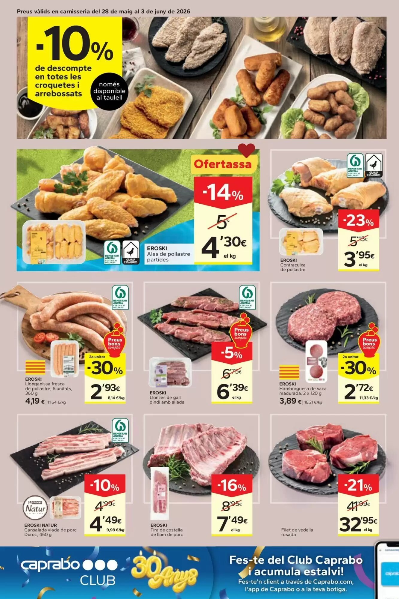 Folleto promocional de Caprabo válido desde el 28/05/2026 - Página 10.