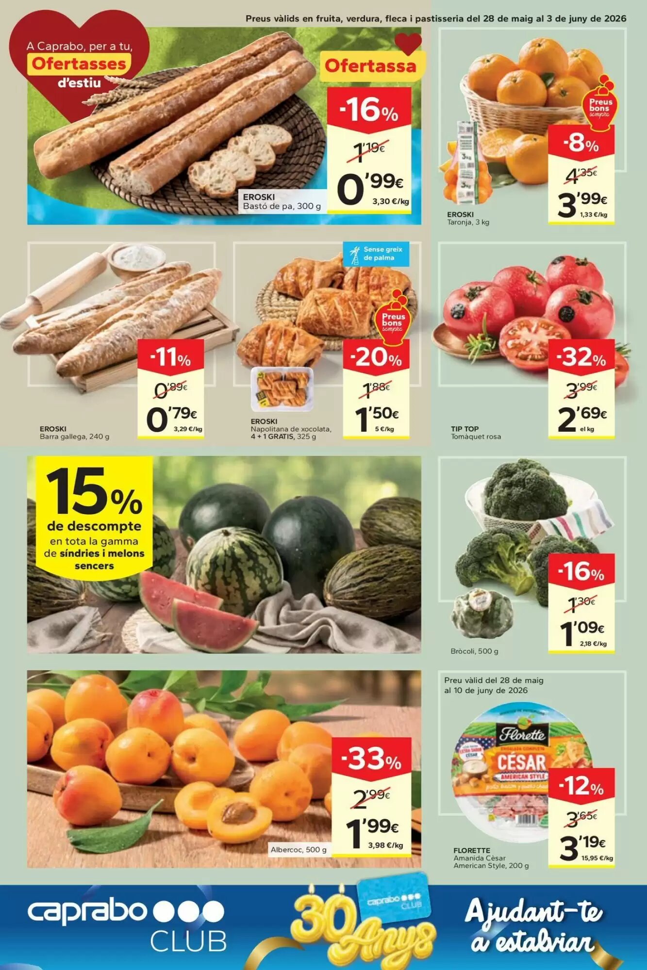Folleto promocional de Caprabo válido desde el 28/05/2026 - Página 4.