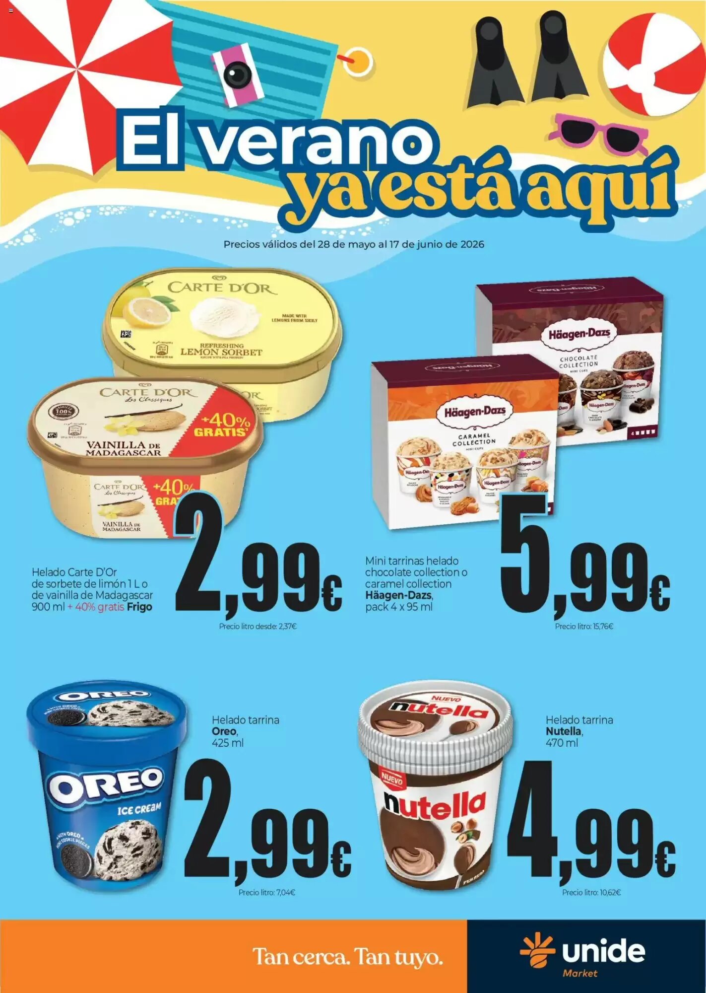 Folleto promocional de Unide Market válido desde el 28/05/2026 - Página 1.