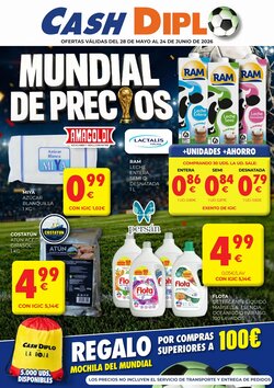 Folleto promocional de CashDiplo válido desde el 28/05/2026