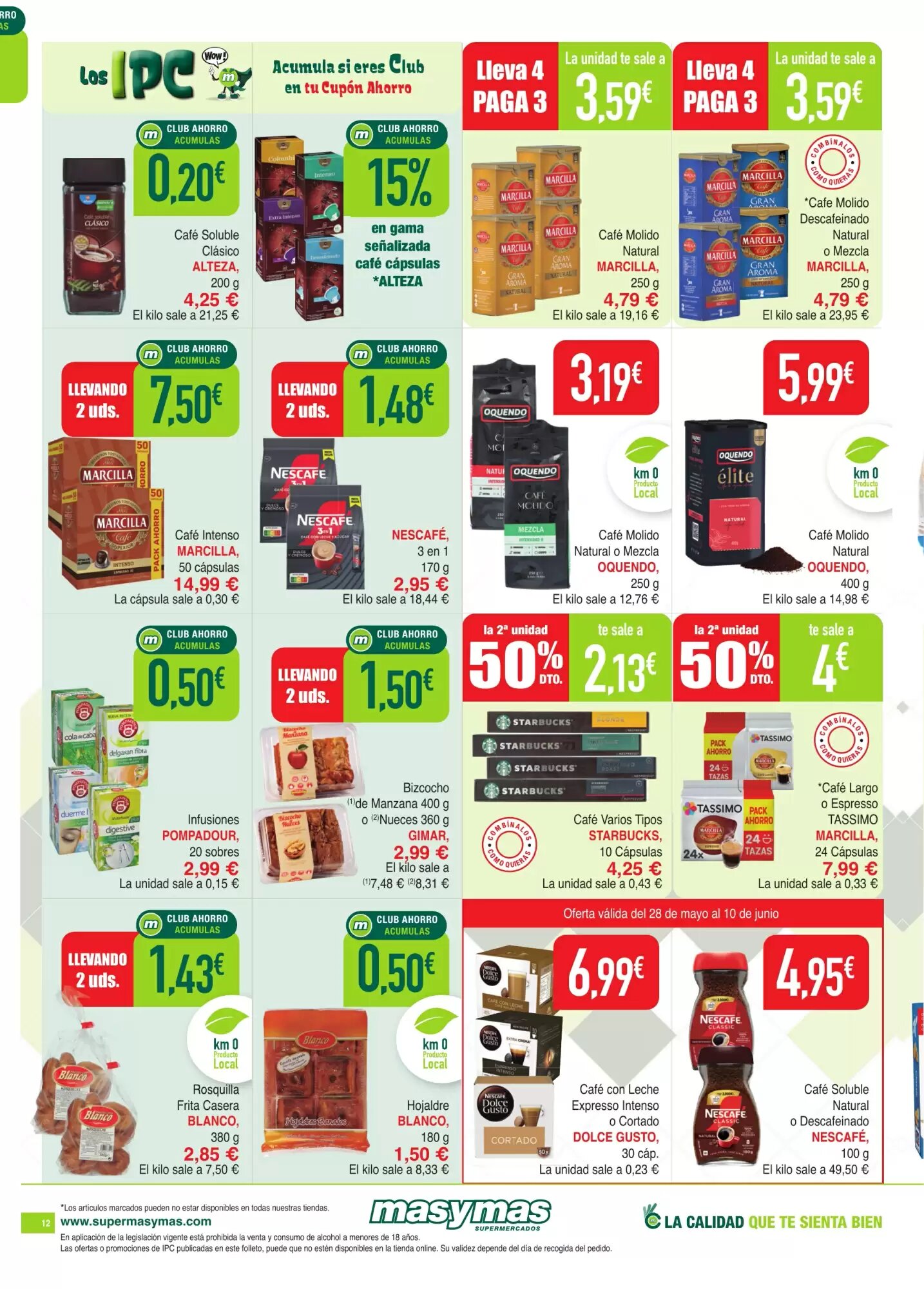 Folleto promocional de Masymas válido desde el 28/05/2026 - Página 12.