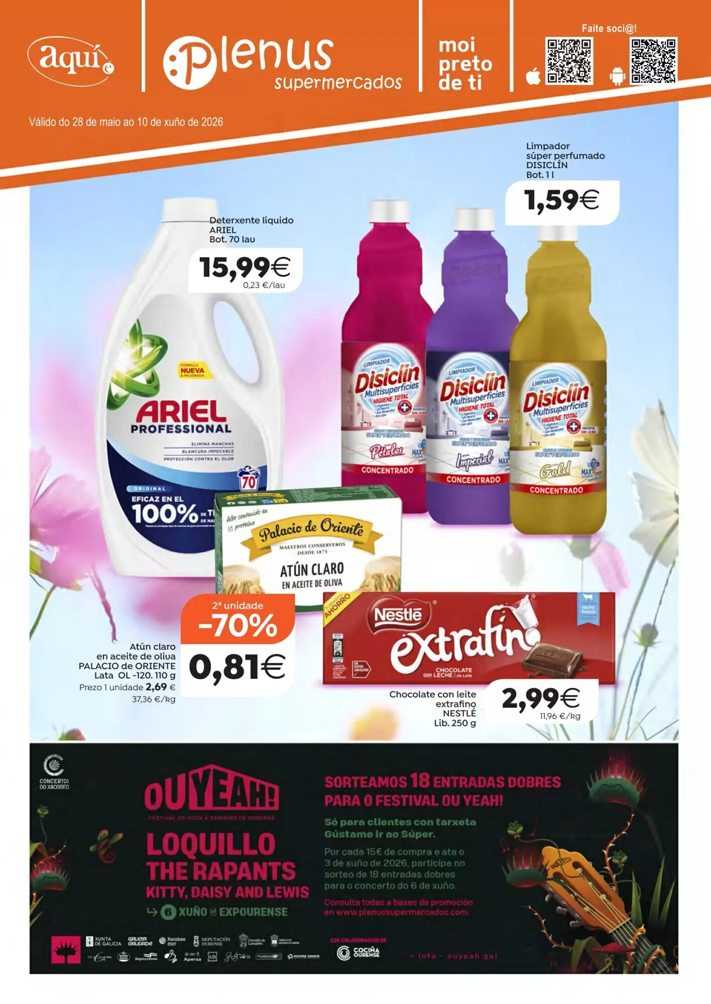 Folleto promocional de Supermercados Aquí válido desde el 28/05/2026 - Página 1.