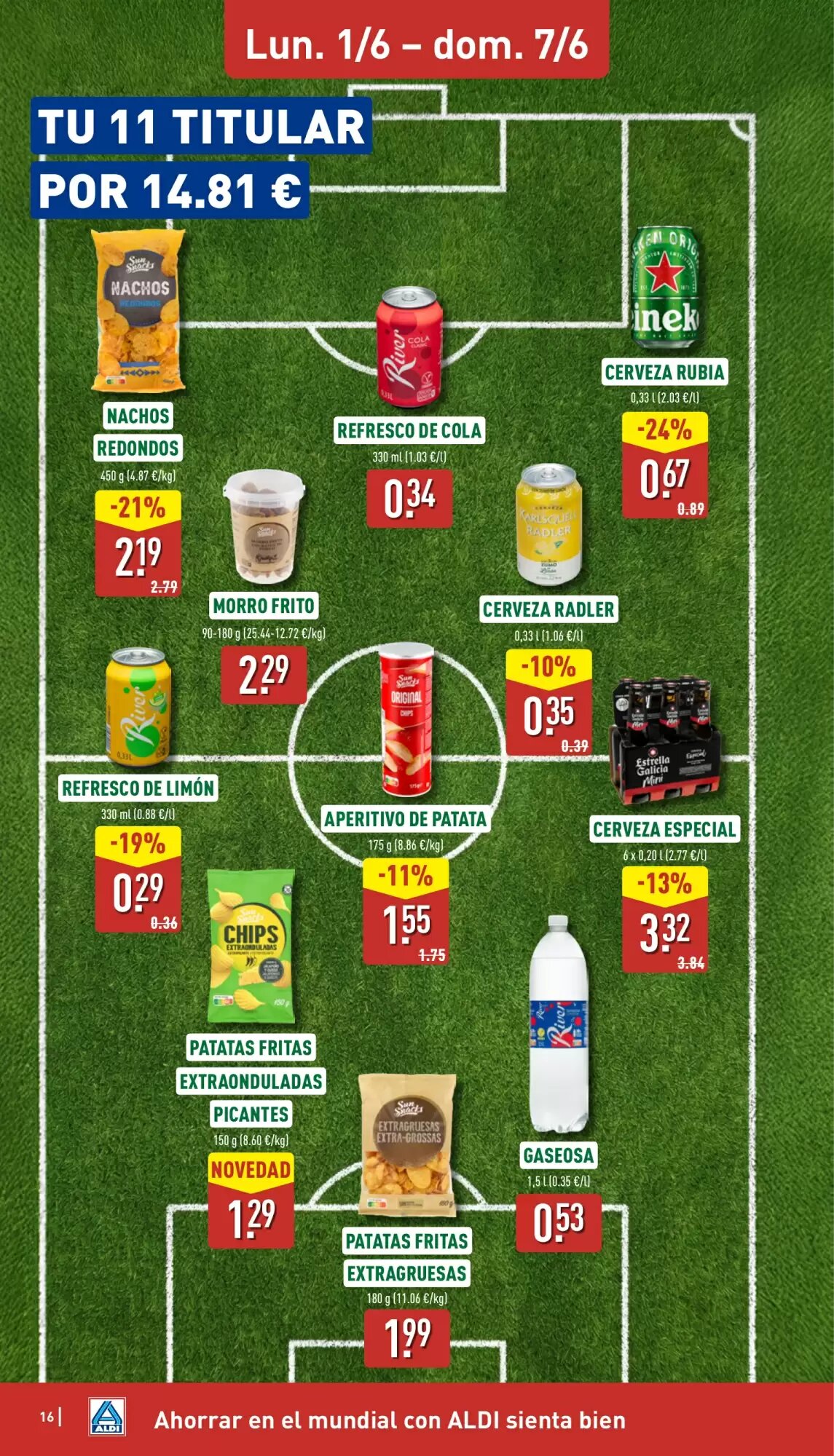 Folleto promocional de ALDI válido desde el 01/06/2026 - Página 16.