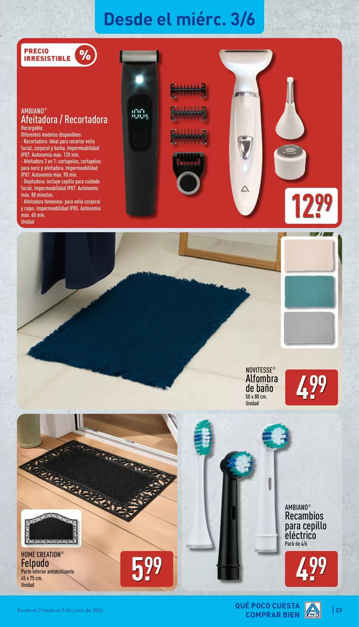 Folleto promocional de ALDI válido desde el 01/06/2026 - Página 23.