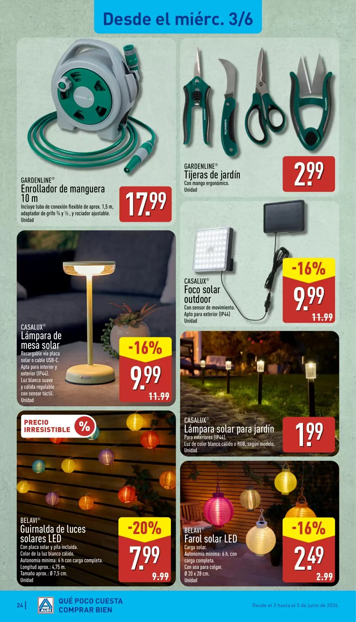 Folleto promocional de ALDI válido desde el 01/06/2026 - Página 24.