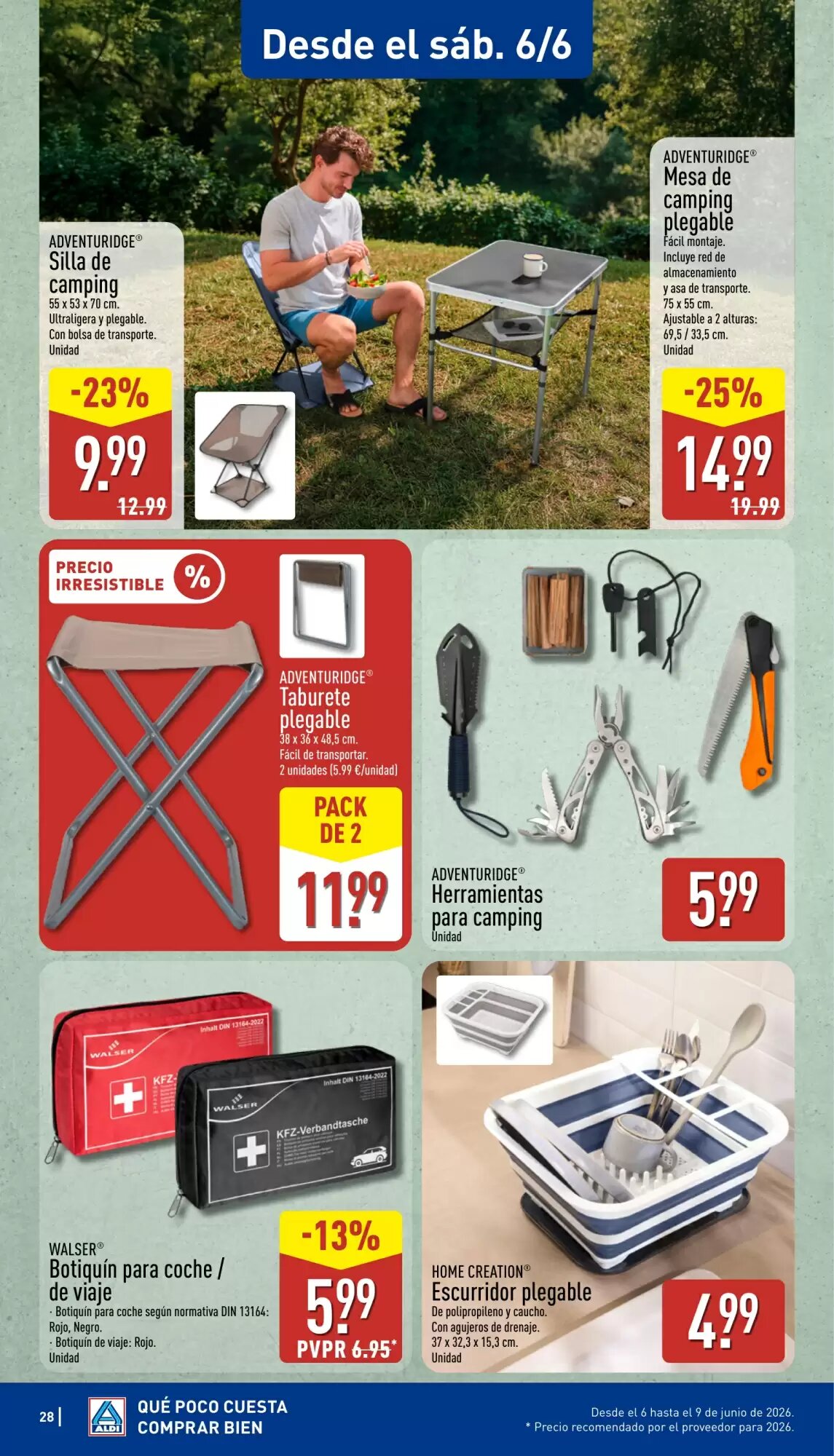 Folleto promocional de ALDI válido desde el 01/06/2026 - Página 28.