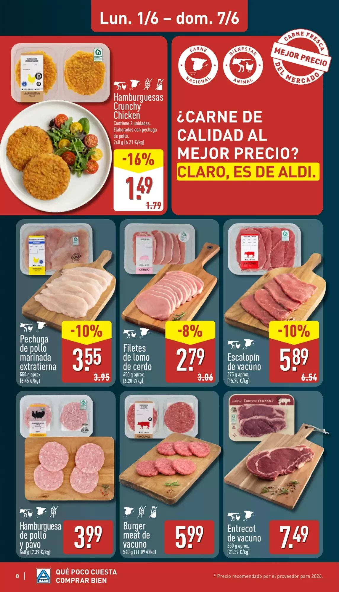 Folleto promocional de ALDI válido desde el 01/06/2026 - Página 8.