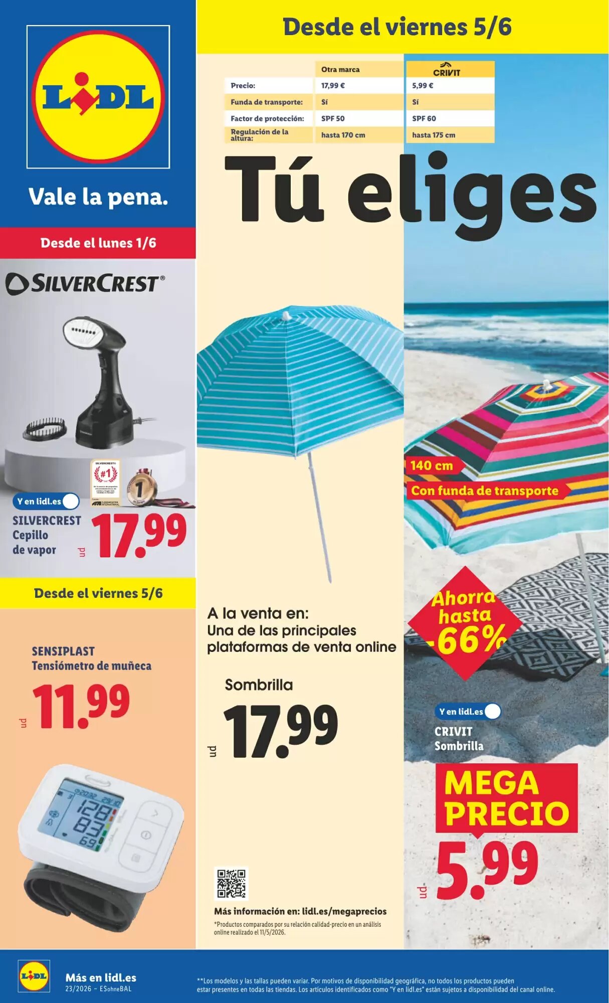 Folleto promocional de Lidl válido desde el 01/06/2026 - Página 1.