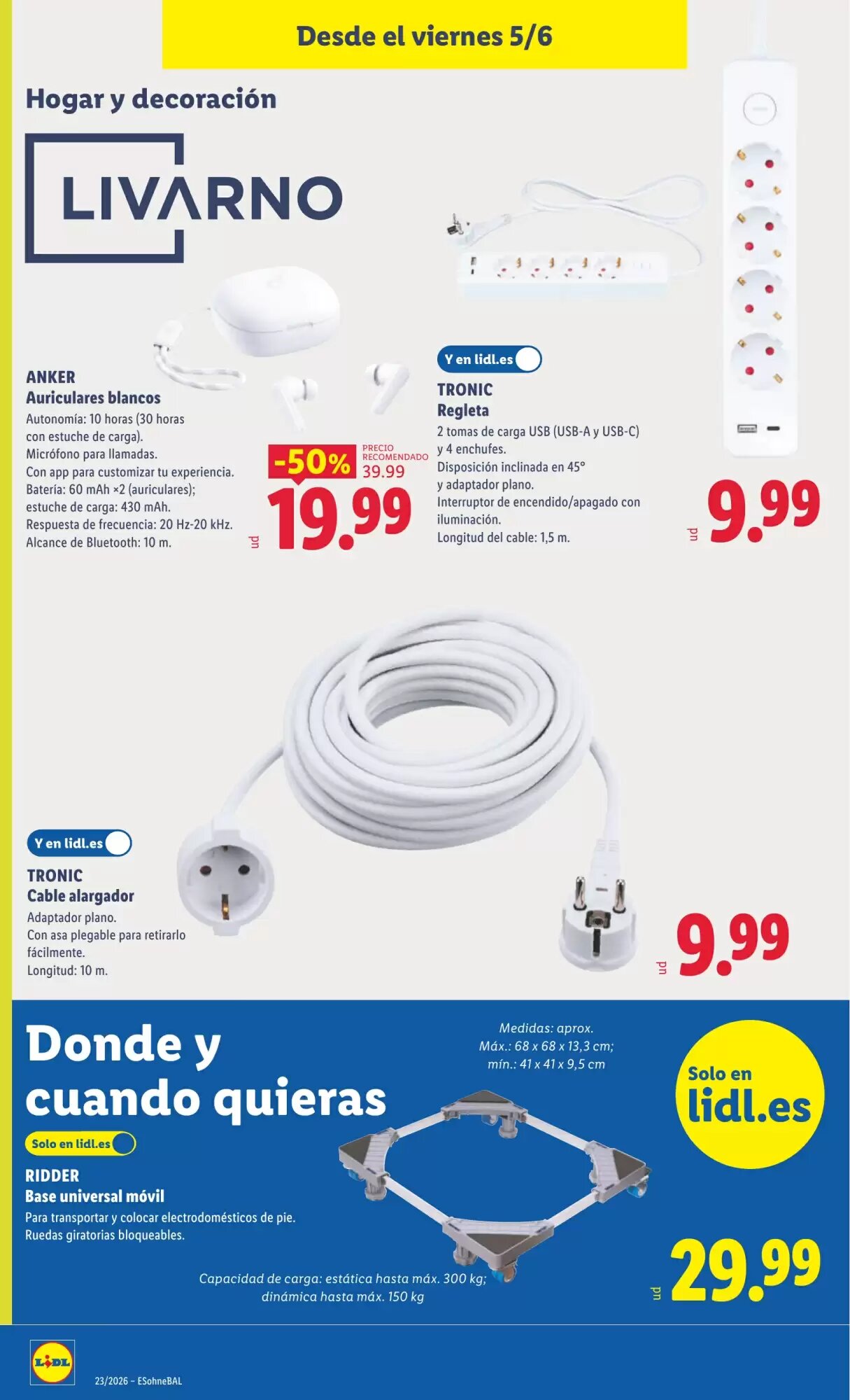 Folleto promocional de Lidl válido desde el 01/06/2026 - Página 30.