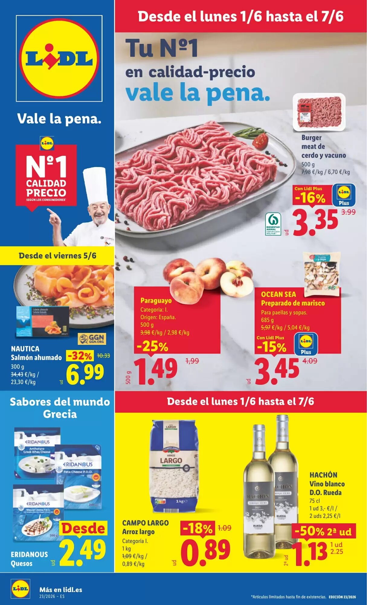 Folleto promocional de Lidl válido desde el 01/06/2026 - Página 1.