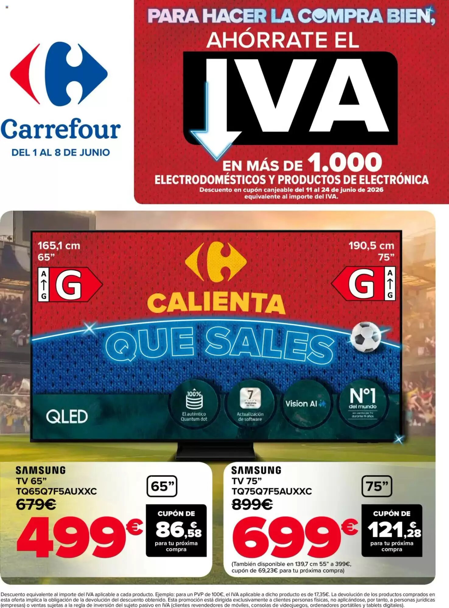 Folleto promocional de Carrefour válido desde el 01/06/2026 - Página 1.