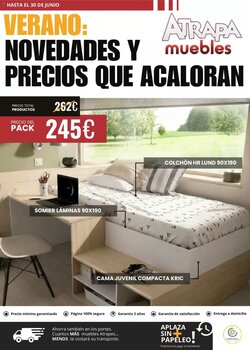 Folleto promocional de Atrapamuebles válido desde el 01/06/2026