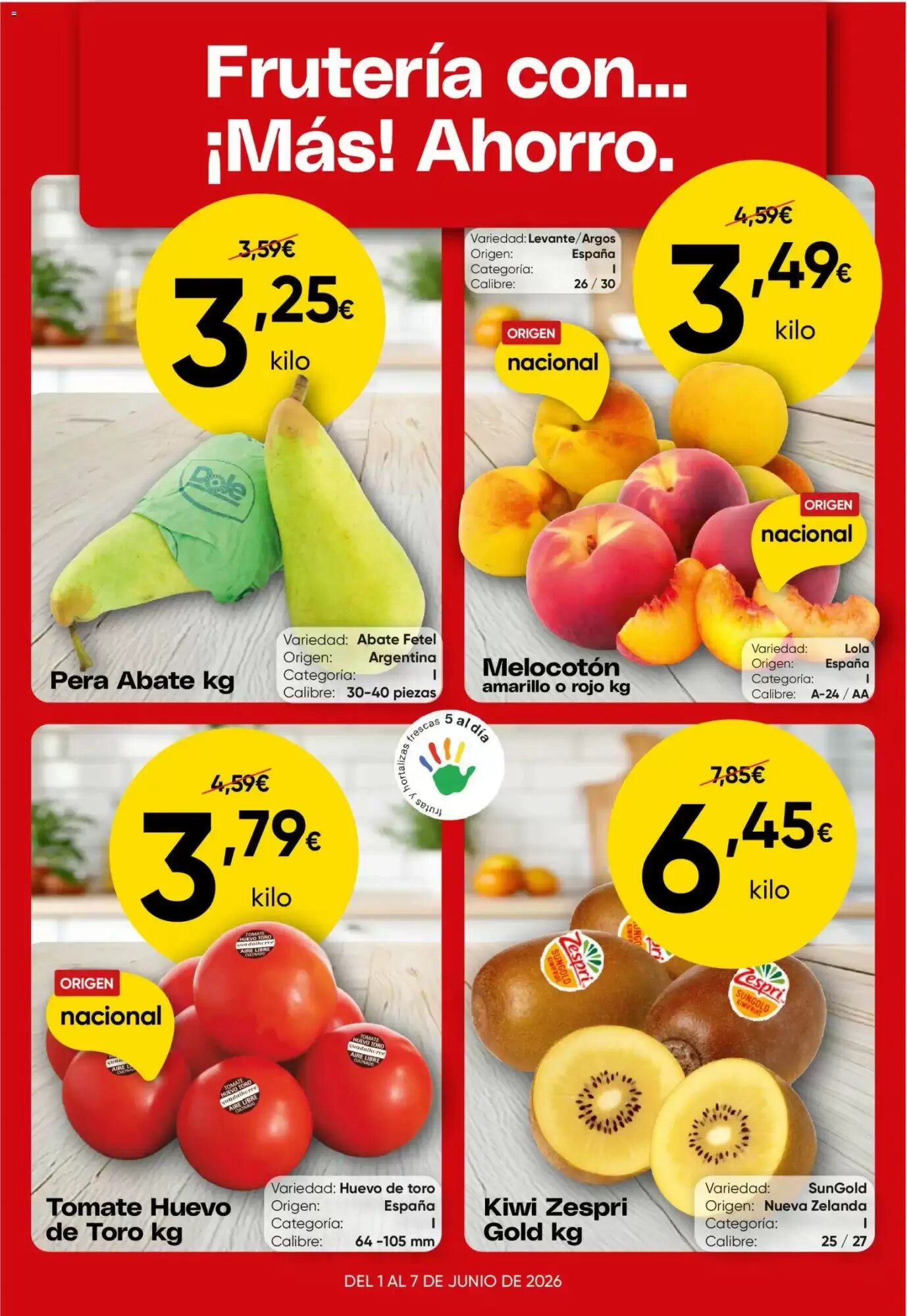 Folleto promocional de FROIZ válido desde el 01/06/2026 - Página 1.